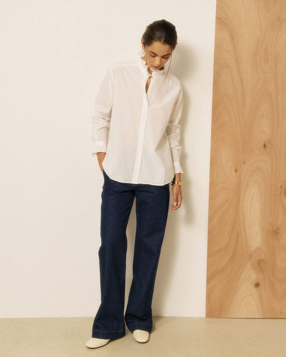 Chemise Femme en Popeline Blanc Chana - Image 3