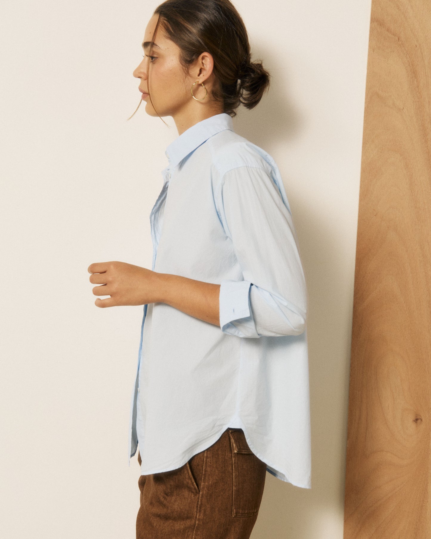 Chemise Femme en Popeline Bleu Ciel Choice