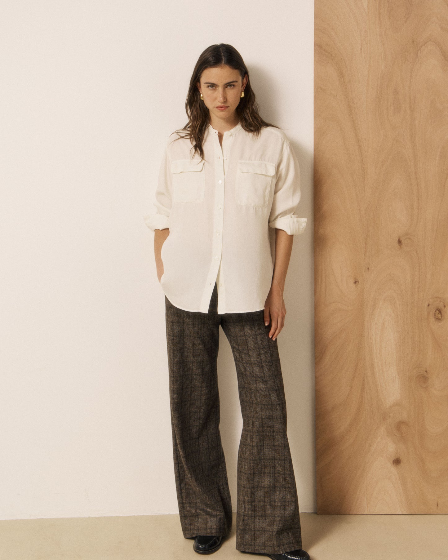Chemise Femme en Lyocell Crème Christia