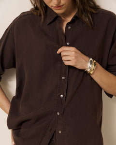 Chemise Femme en Lyocell Chocolat Cinema