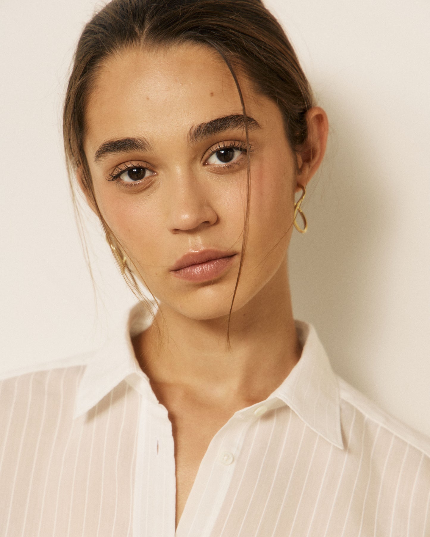 Chemise Femme en Lyocell & Viscose Blanc Cinema