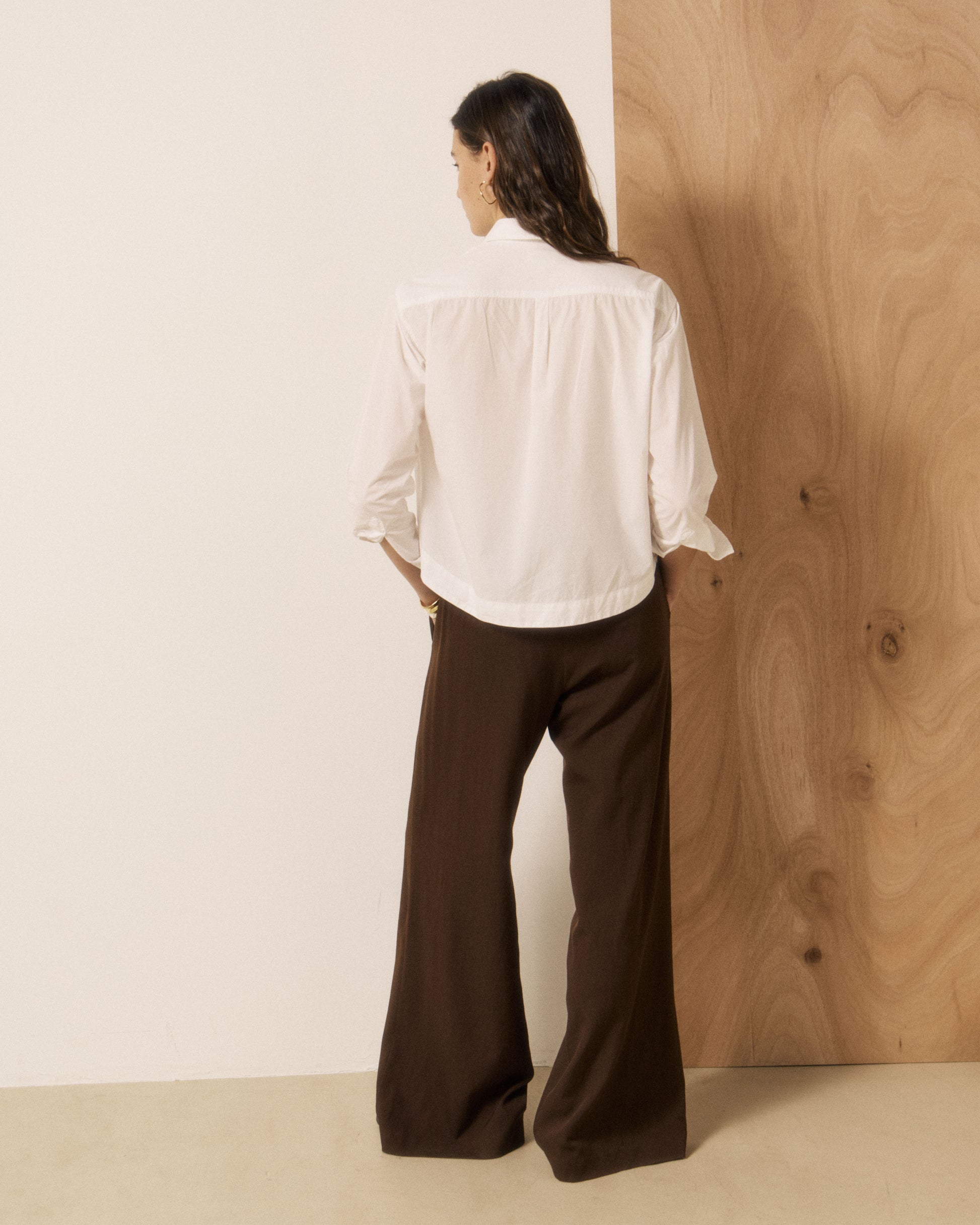 Chemise Femme en Popeline Blanc Clove