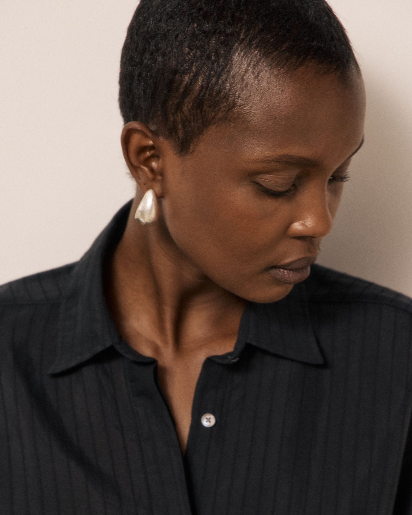 Chemise Femme en Lyocell & Viscose Noir Cosma
