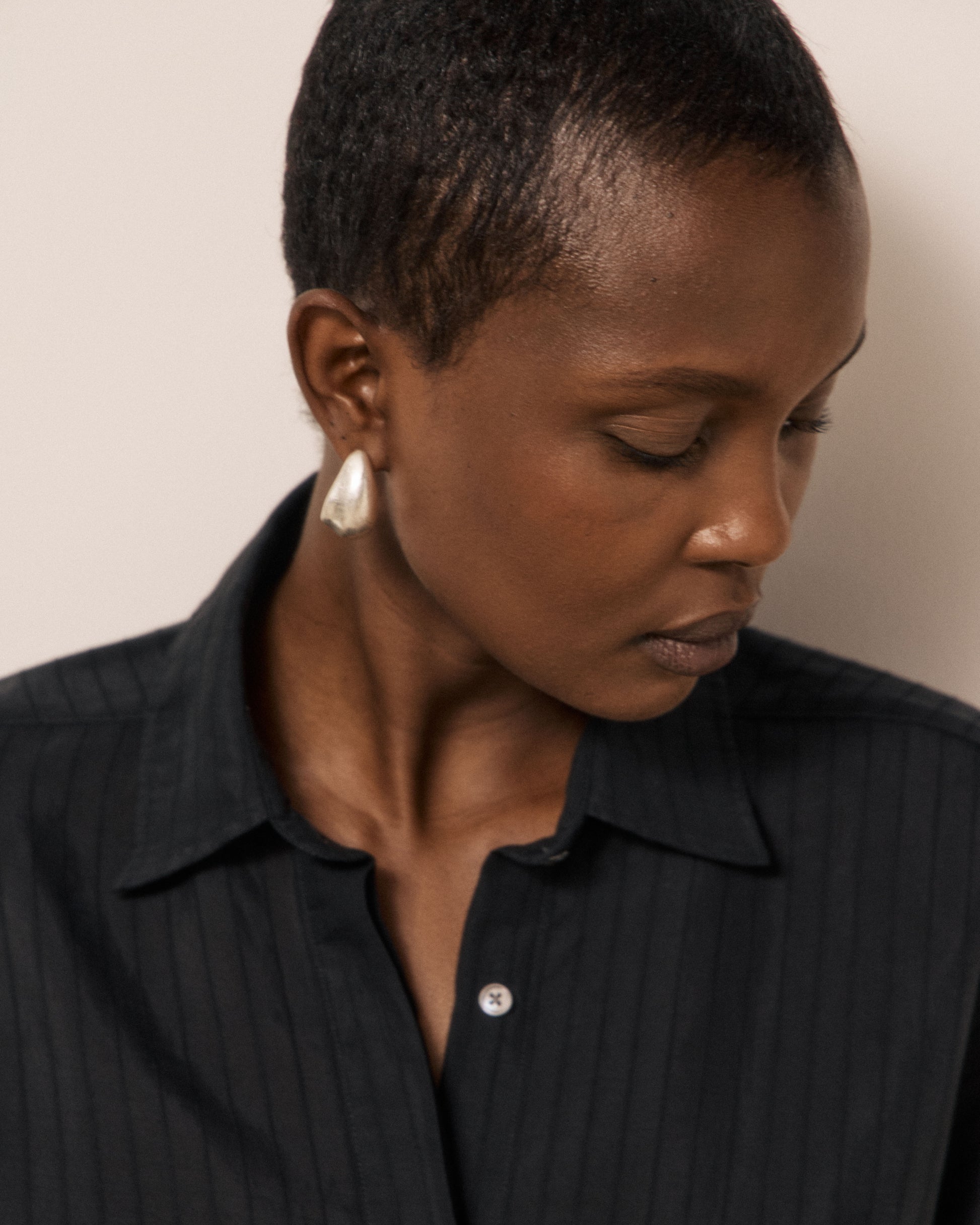 Chemise Femme en Lyocell & Viscose Noir Cosma