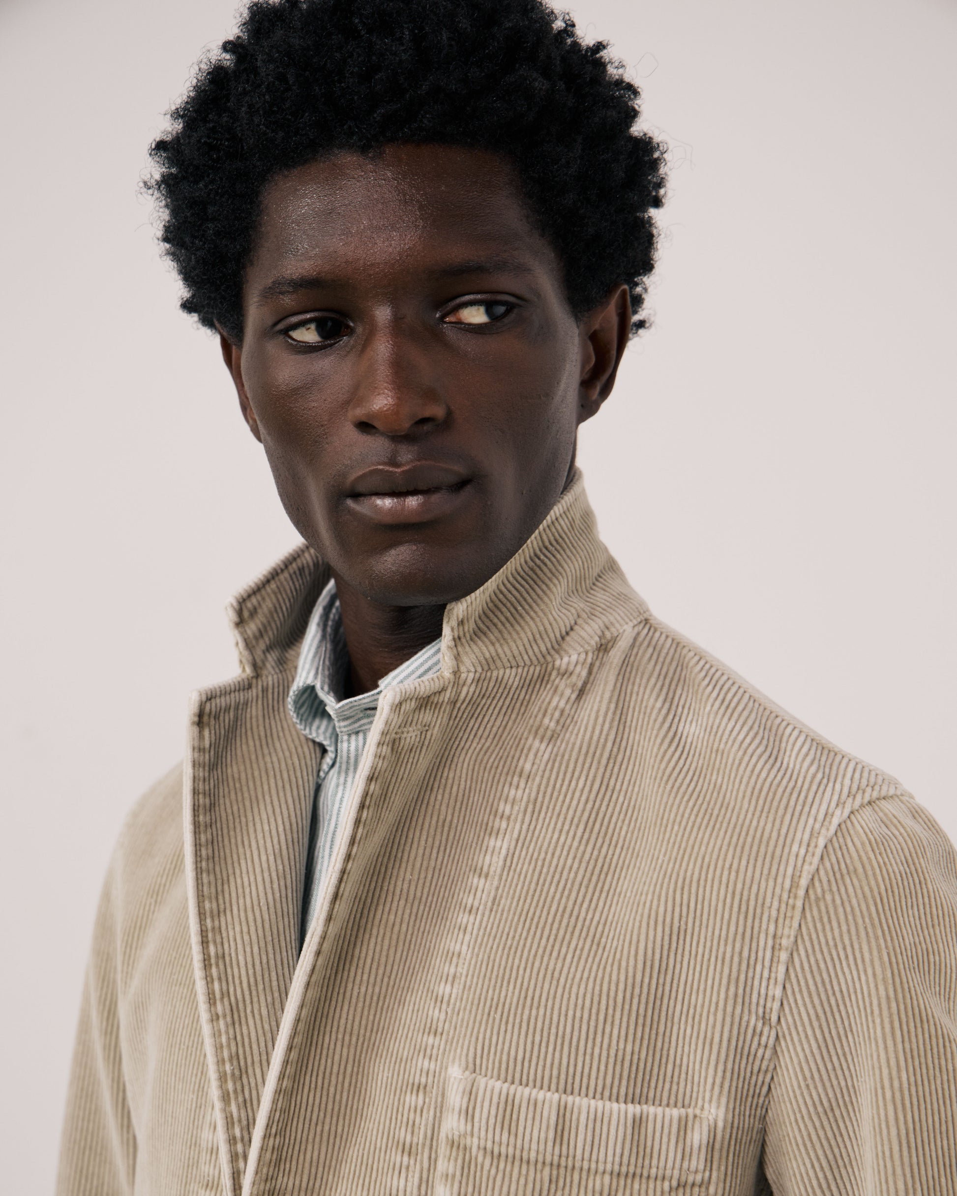 Veste Homme en Velours Côtelé Sable Julian