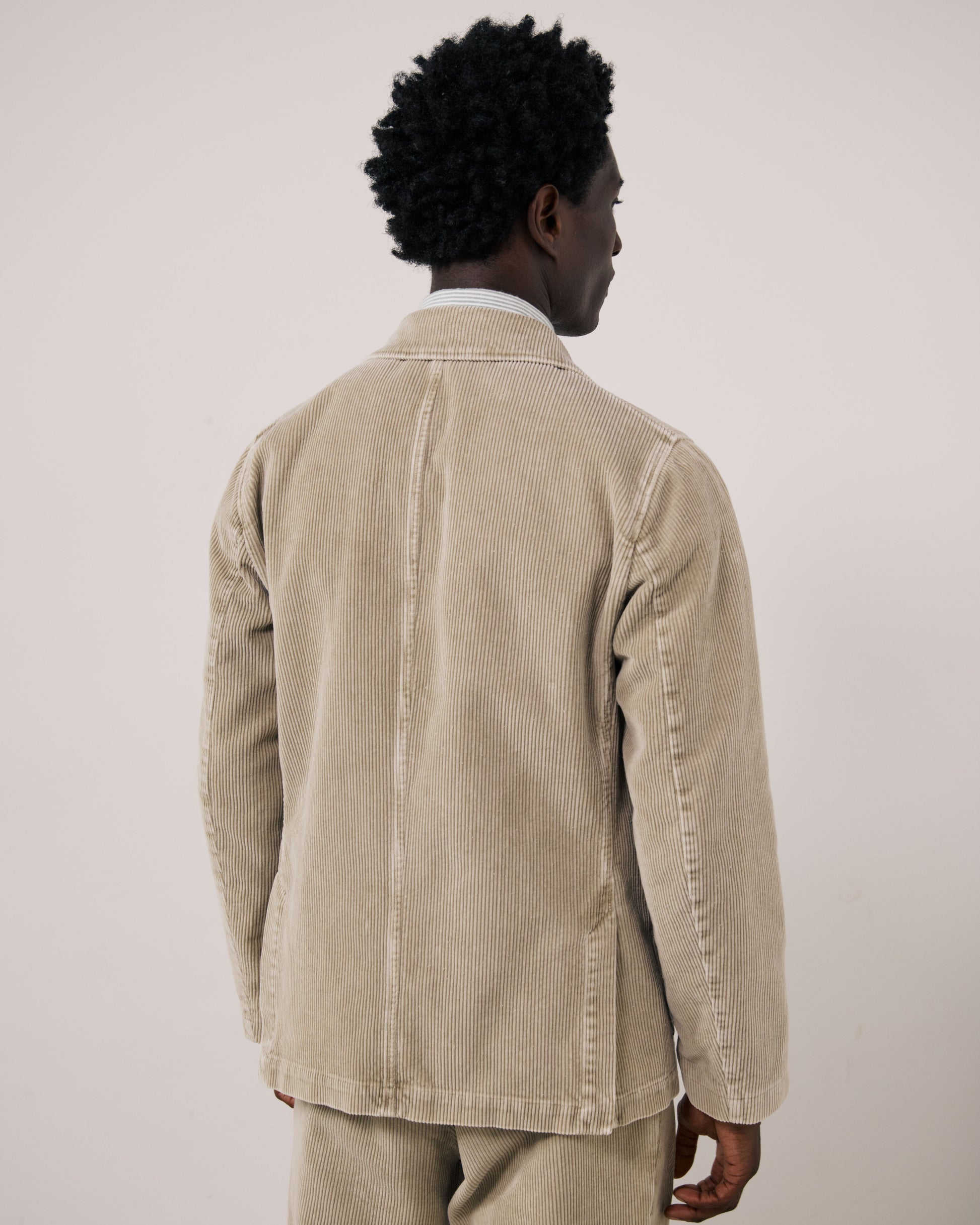 Veste Homme en Velours Côtelé Sable Julian
