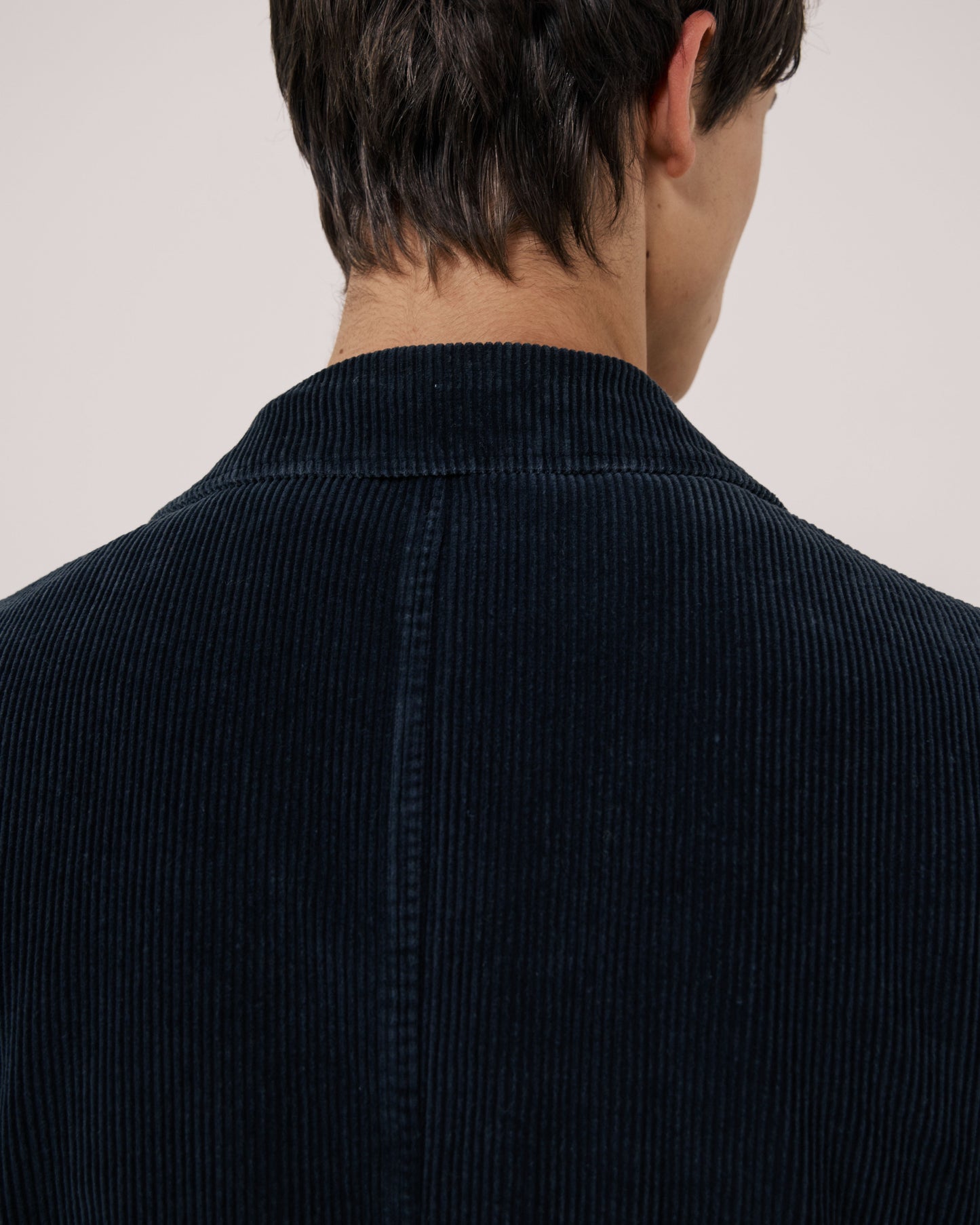 Veste Homme en Velours Côtelé Bleu Marine Julian