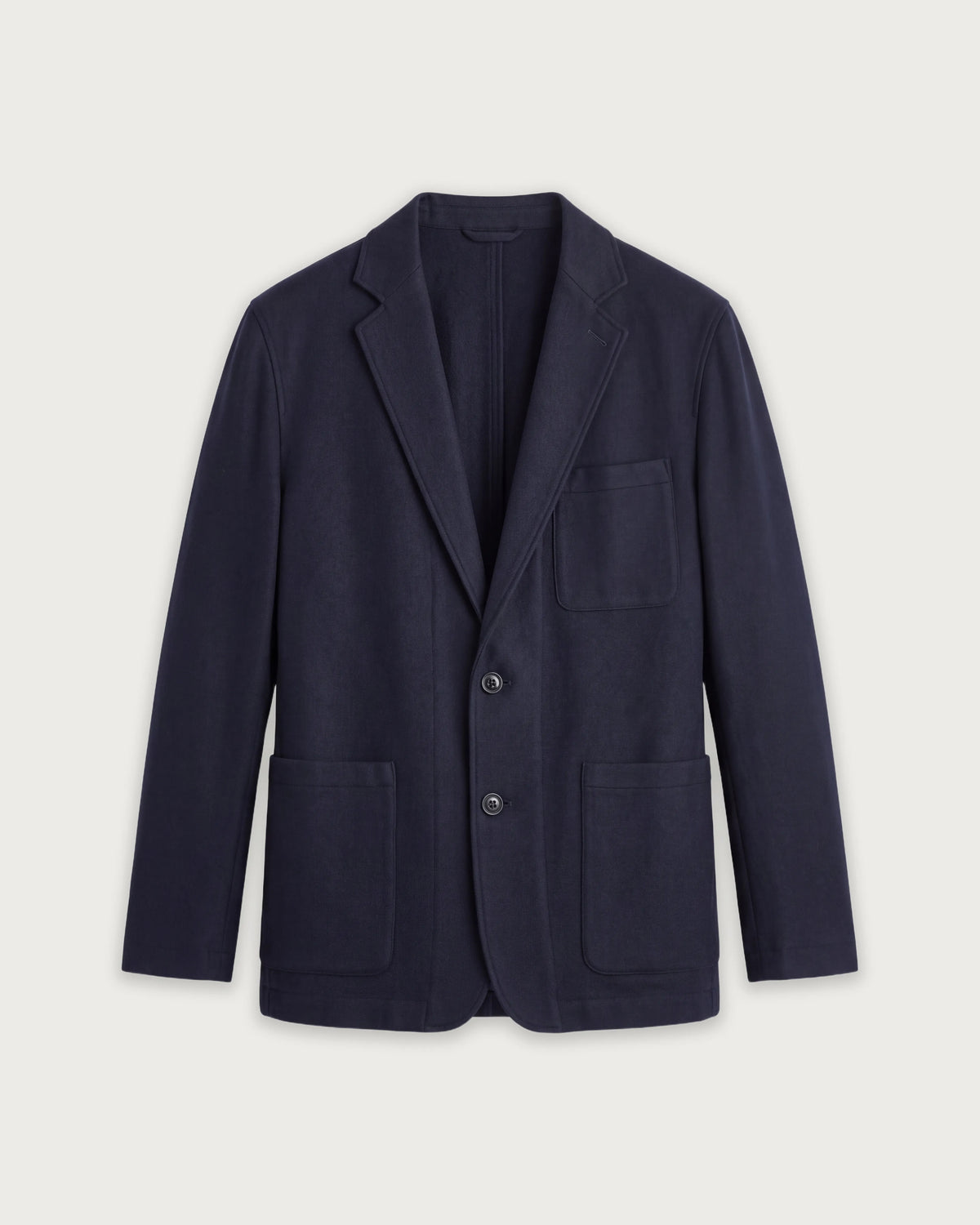 Giacca da uomo in lana cotta blu navy Julian