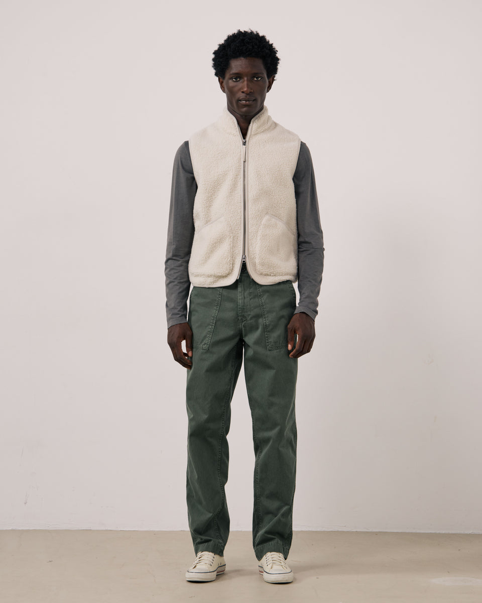 Gilet Homme en Sherpa Ecru Basta - Image 2
