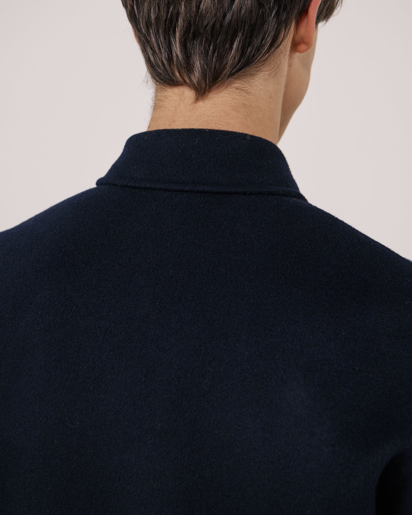 Blouson Homme en Laine Double Face Bleu Marine Doug