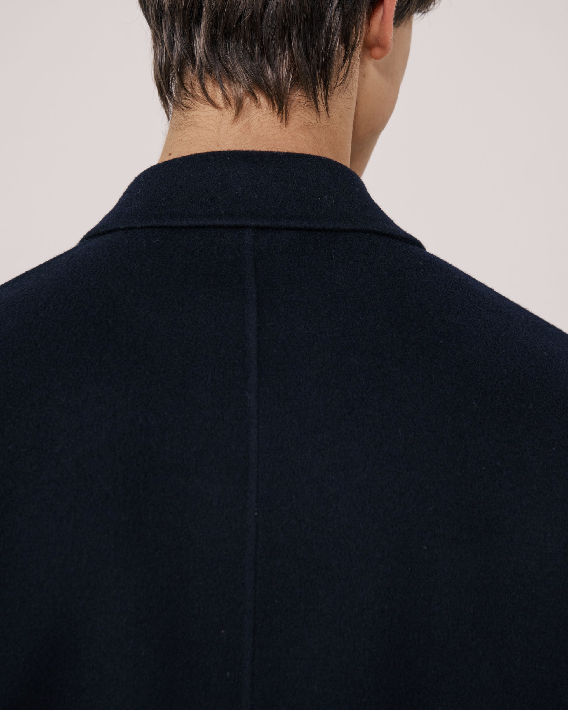 Veste Homme en Laine Double Face Bleu Marine Jay