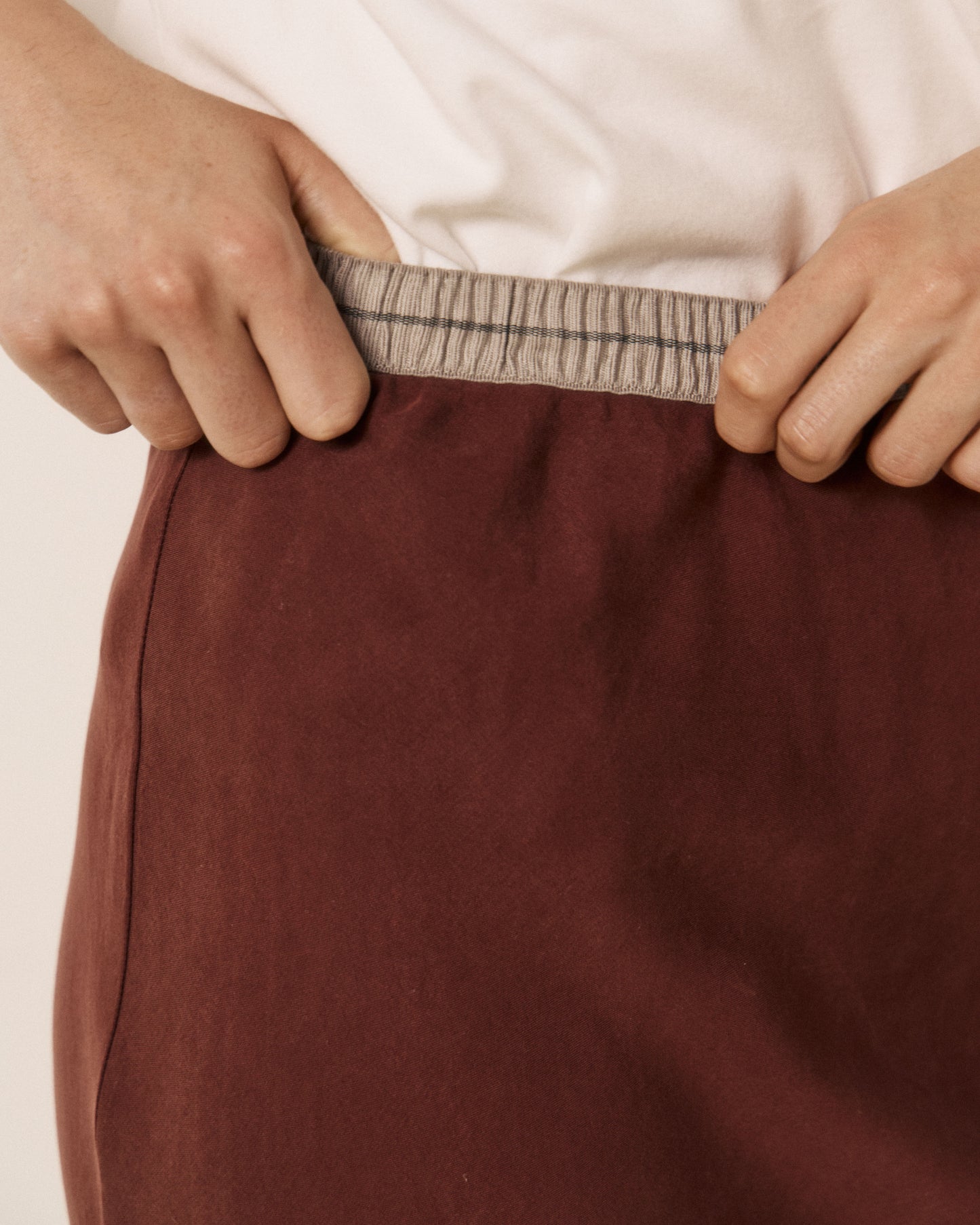 Jupe Femme en Lyocell Bordeaux Jima