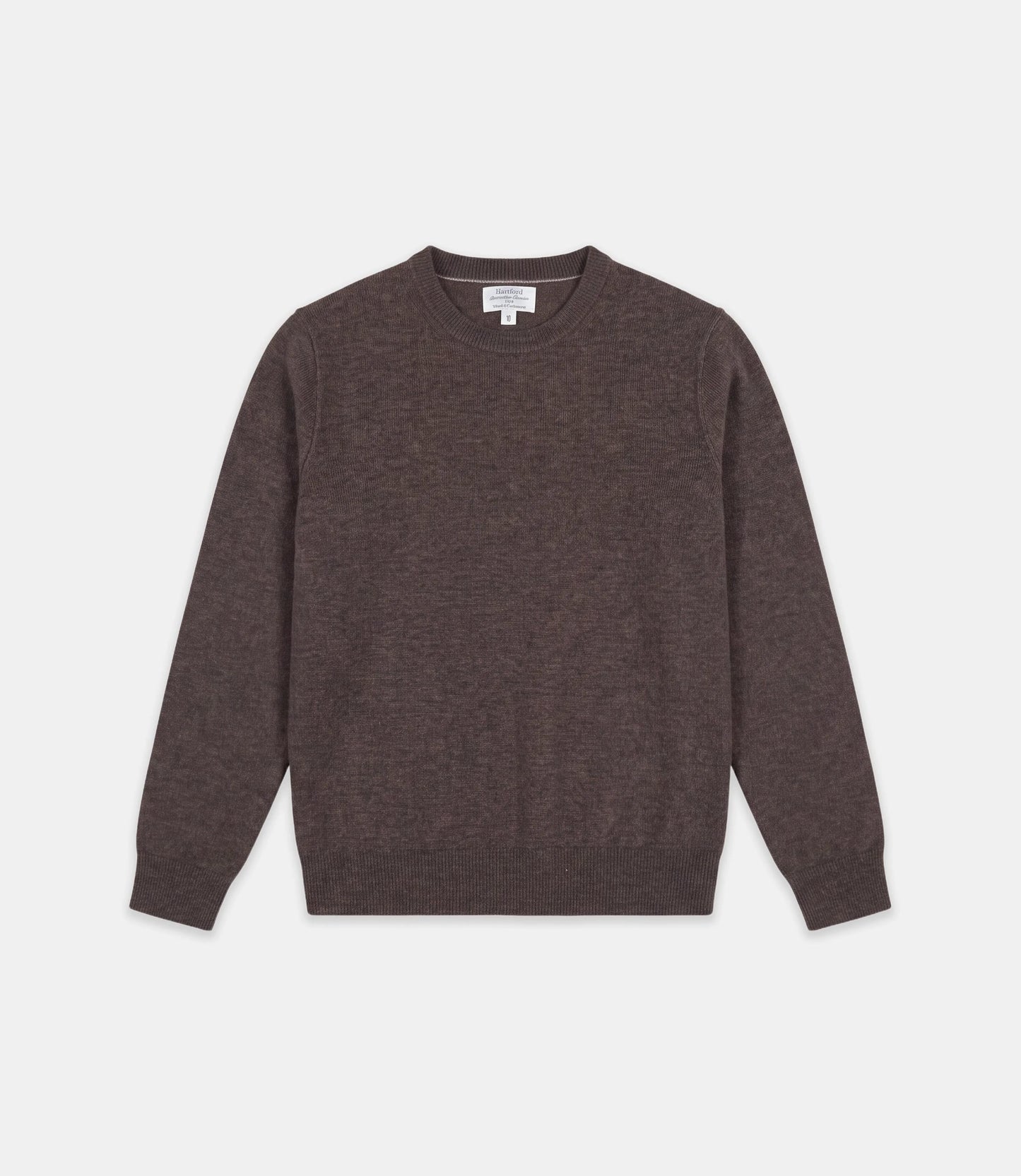 Pull Garçon en Laine & Cachemire Taupe Crew