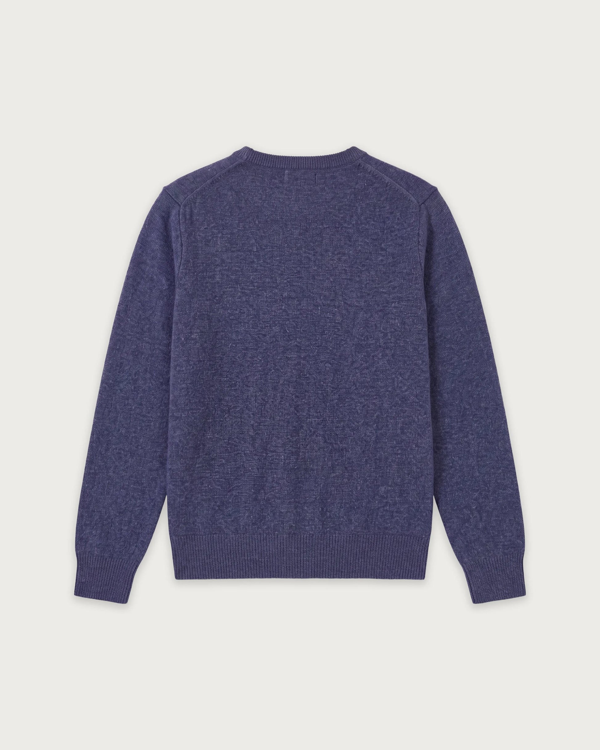 Pull Garçon en Laine & Cachemire Bleu Indigo Crew