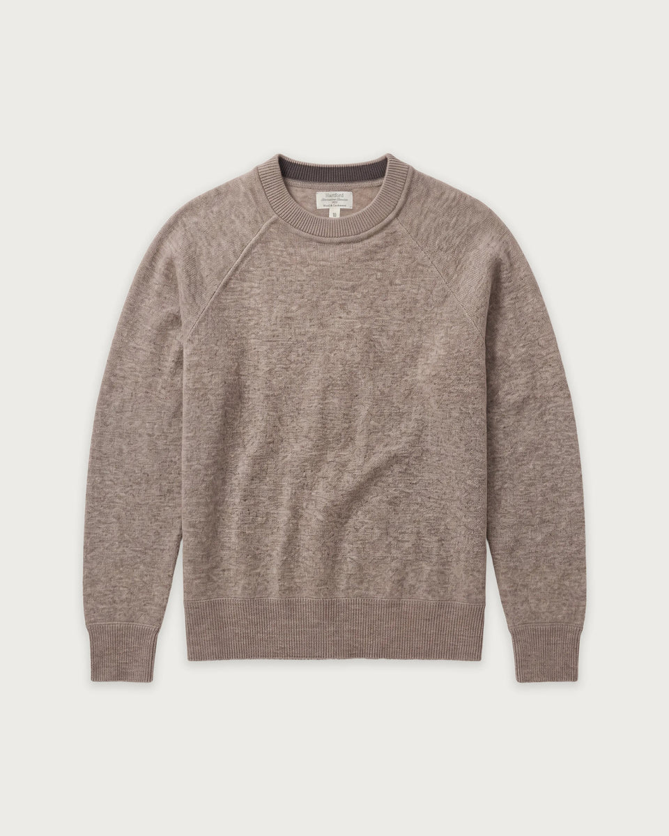 Pull Garçon en Laine & Cachemire Beige Naturel - Image principale