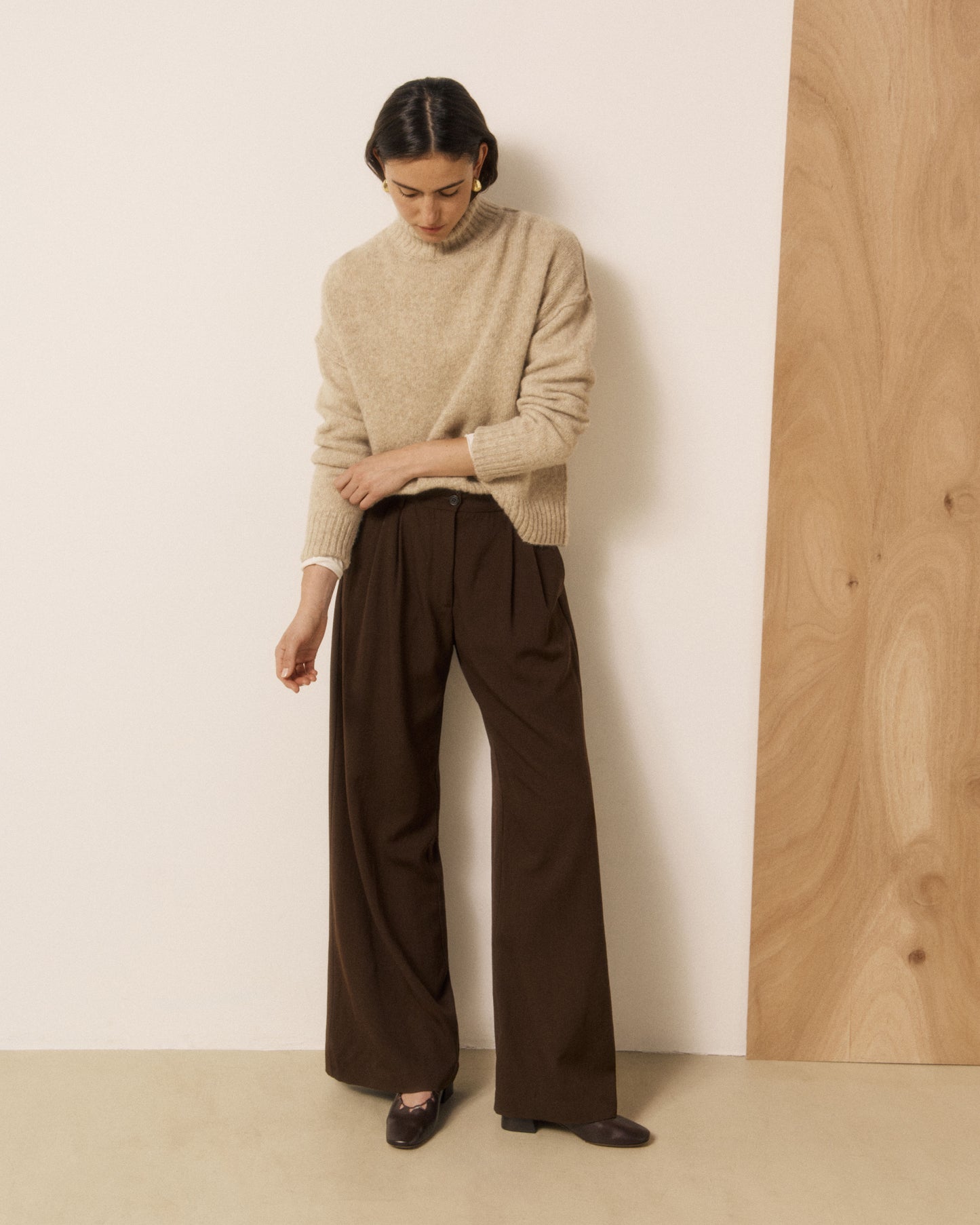 Pull Femme en Laine de Yak & Alpaga Ecru Mybone