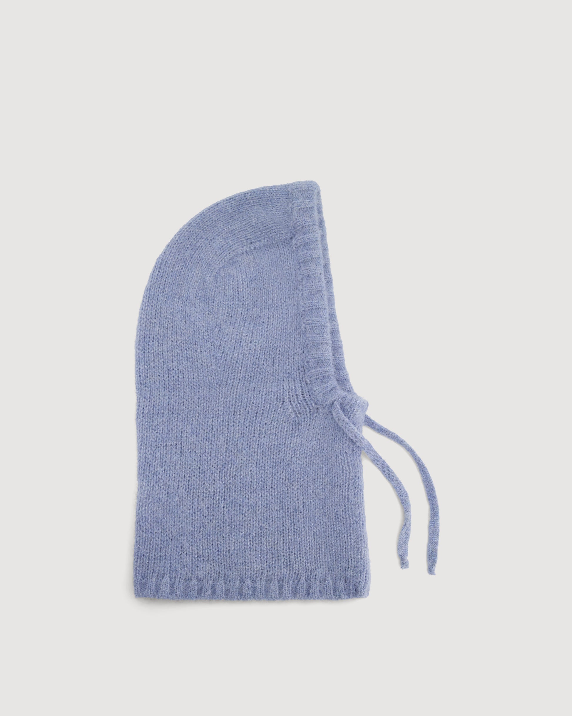 Cagoule Femme en Laine d'Alpaga & Mérinos Bleu Cyan Meva