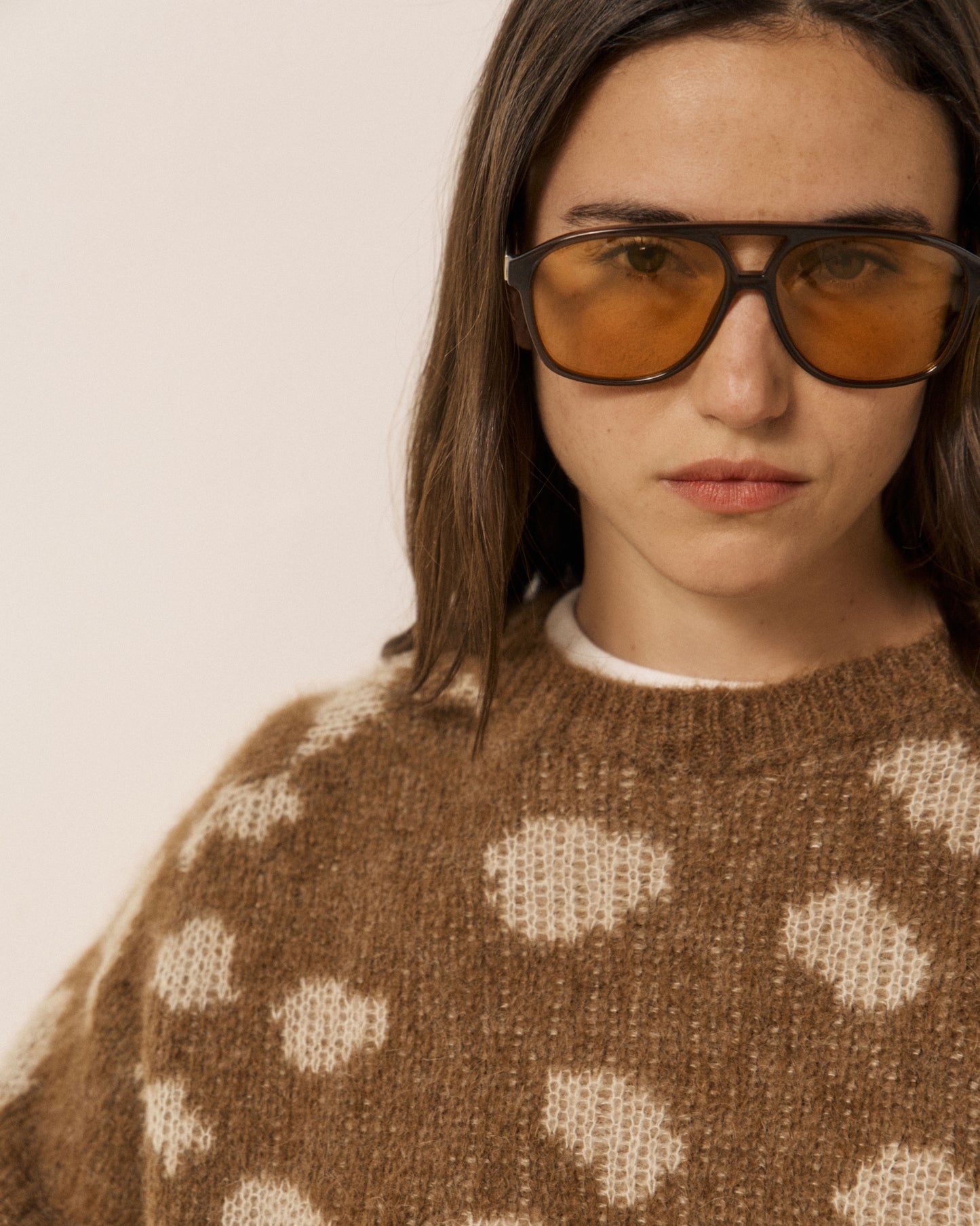 Pull Femme en Laine d'Alpaga Biche Beige Mailaka