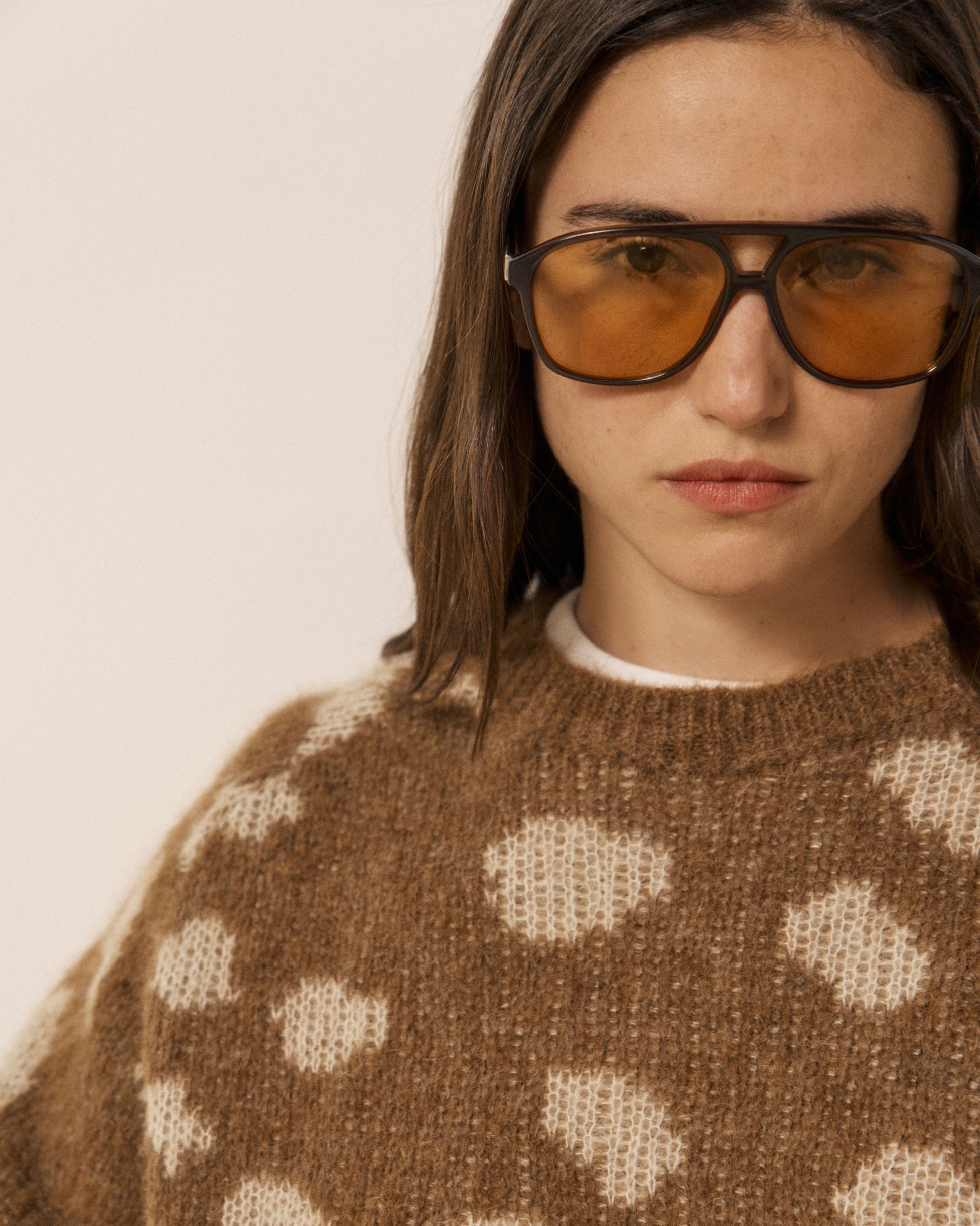 Pull Femme en Laine d'Alpaga Biche Beige Mailaka