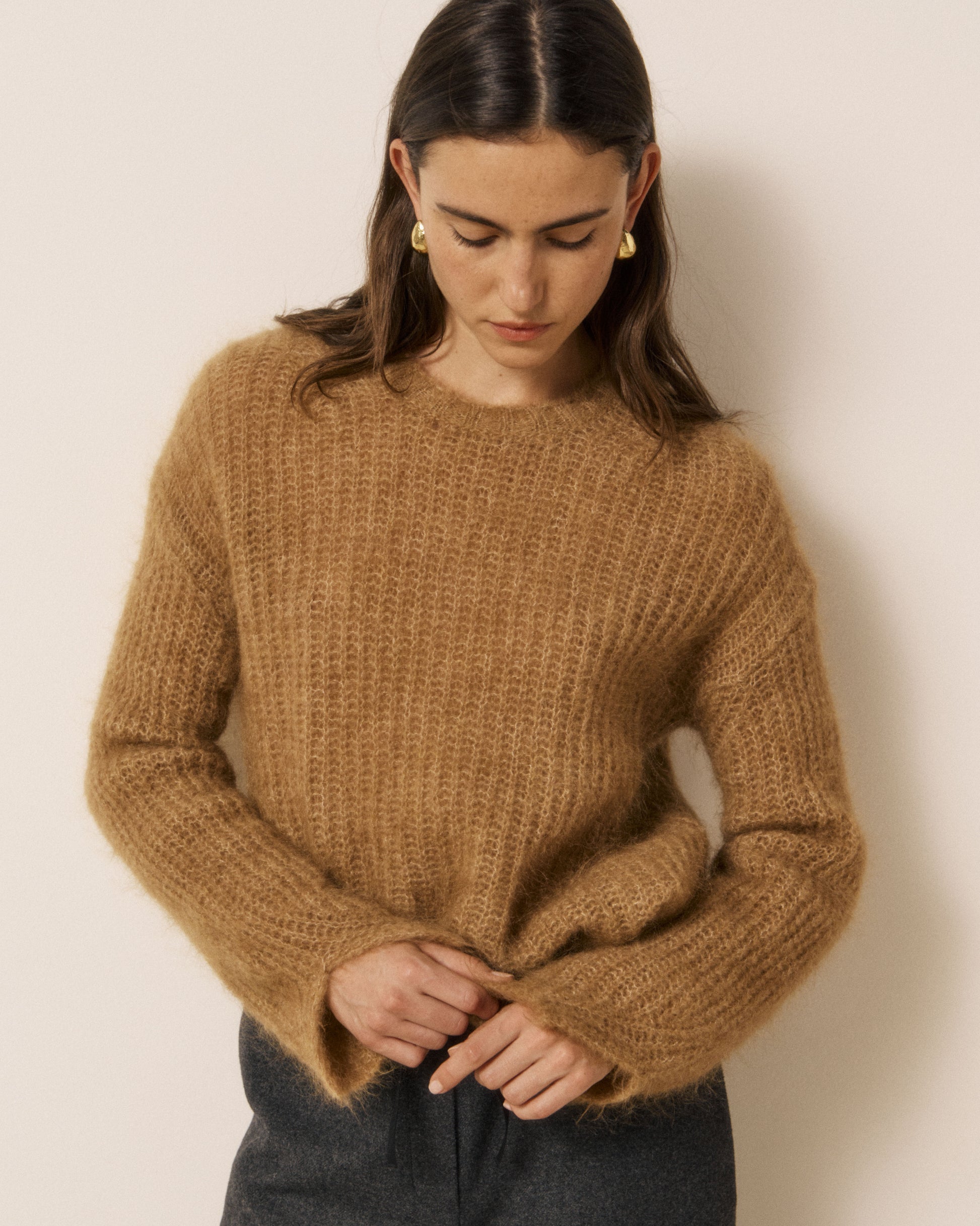 Pull Femme en Mohair Camel Marilla