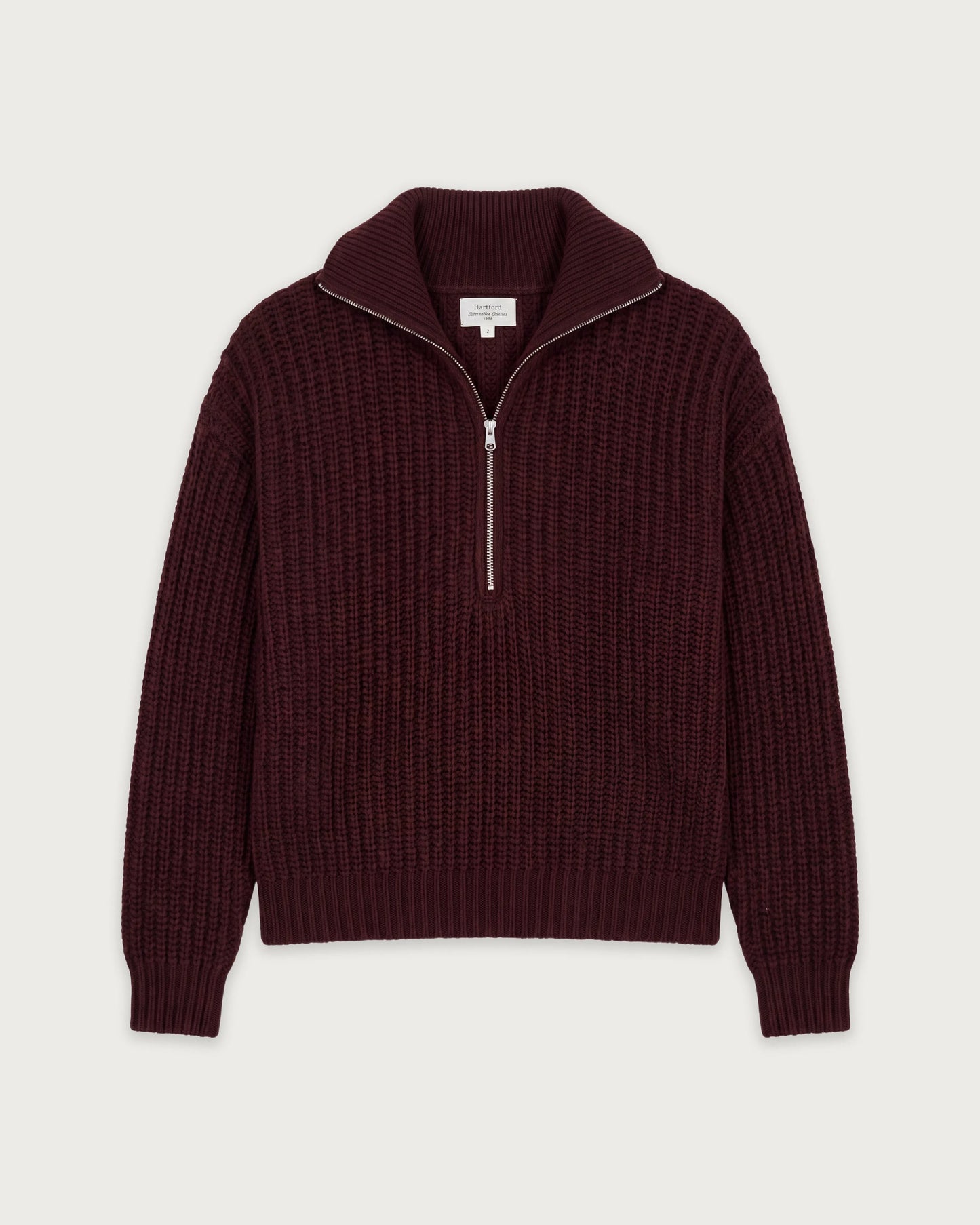 Mypio Women's Chocolate Ribbed Merino Wool Sweater