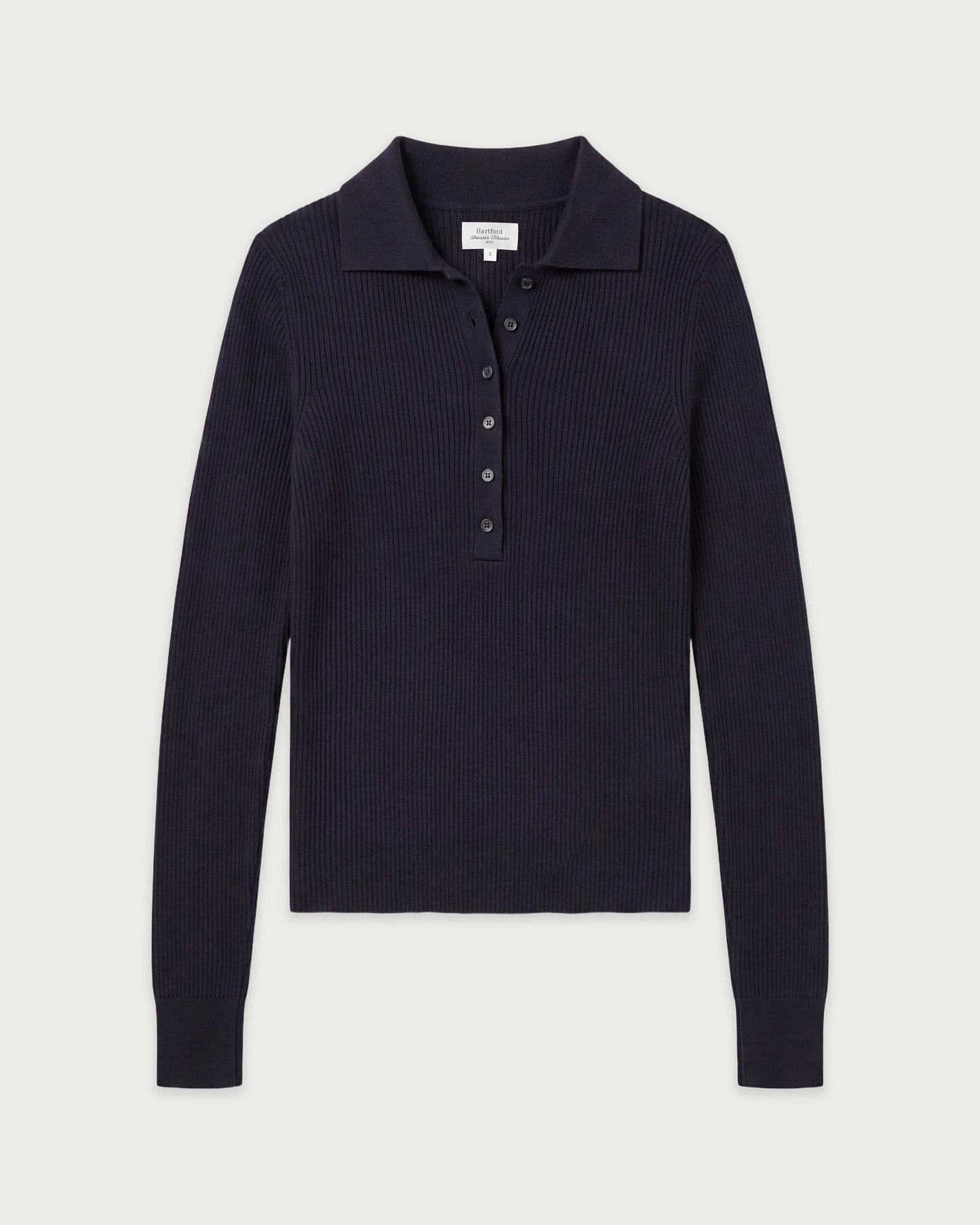 Pull Femme en Laine Mérinos & Soie & Cachemire Bleu Marine Musica