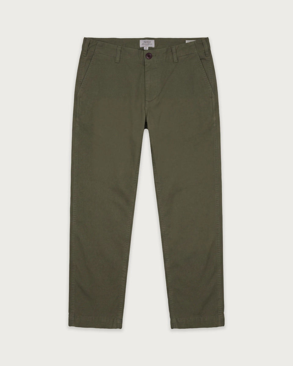 Pantalon Garçon en Chino Vert Olive Taos - Image principale