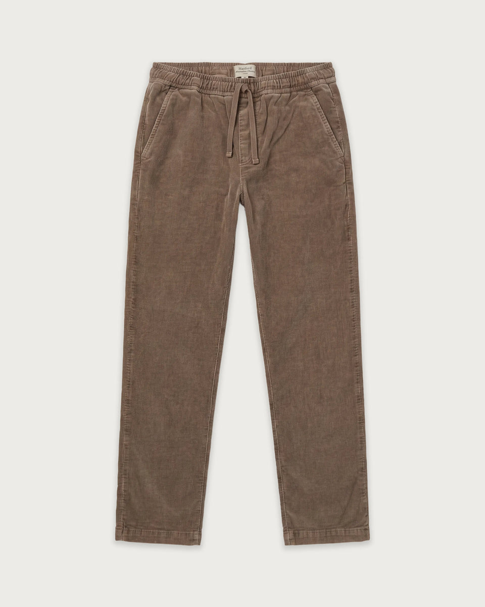 Jungenhose aus Cord in Taupe Gym - Image principale