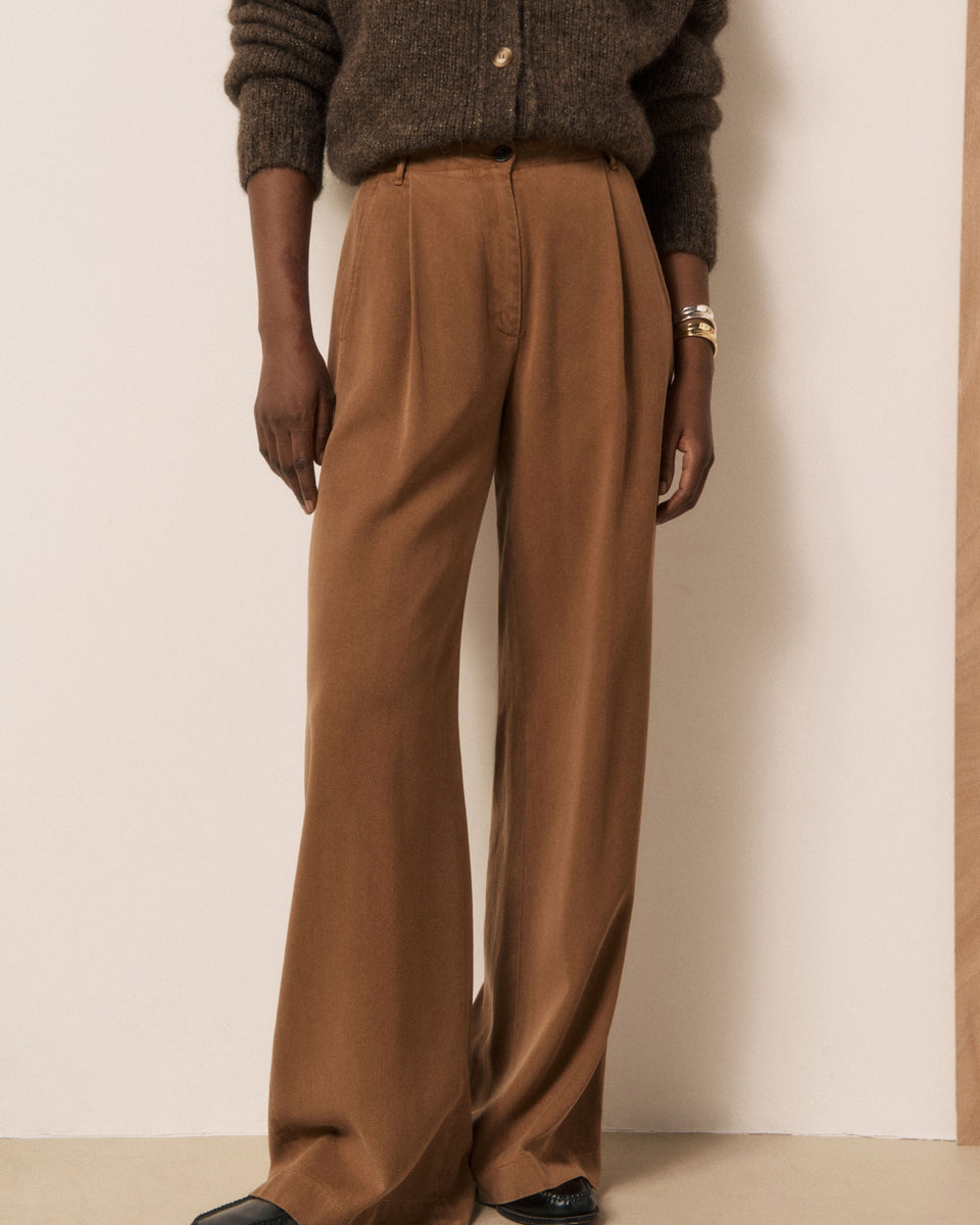 Paradise Women's Cognac Corduroy Pants - Image 2