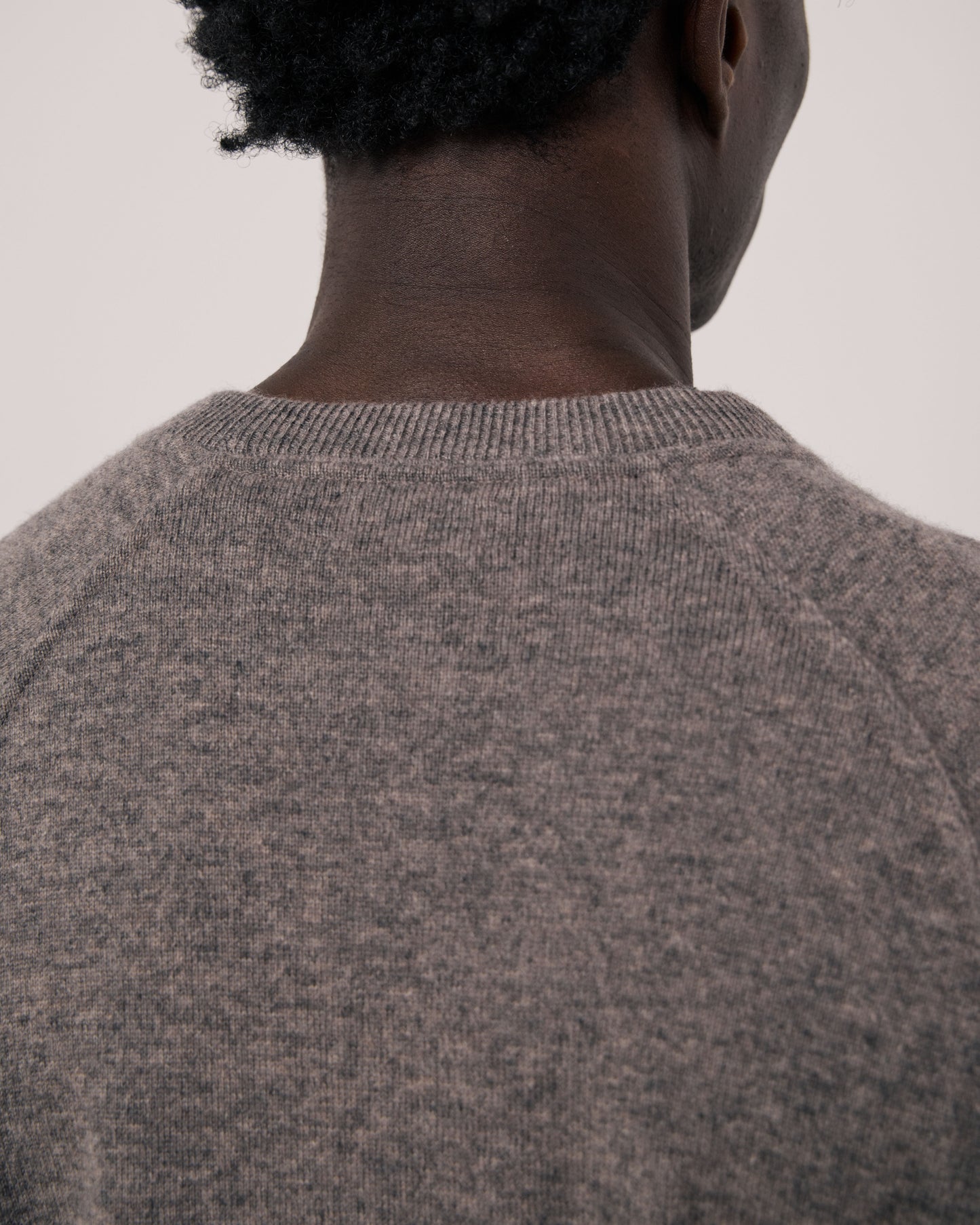 Pull Homme en Laine & Cachemire Marron Cashmere Sweat