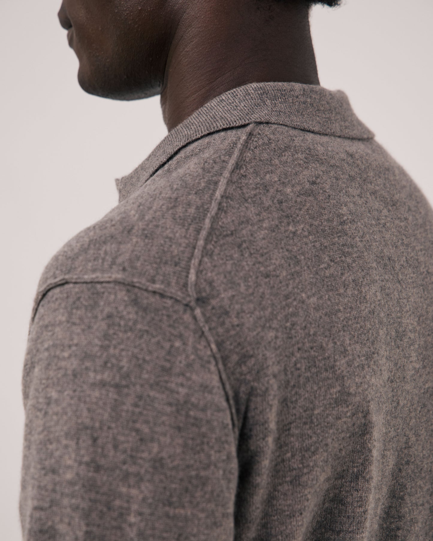Pull Homme en Laine & Cachemire Marron Cashmere Polo