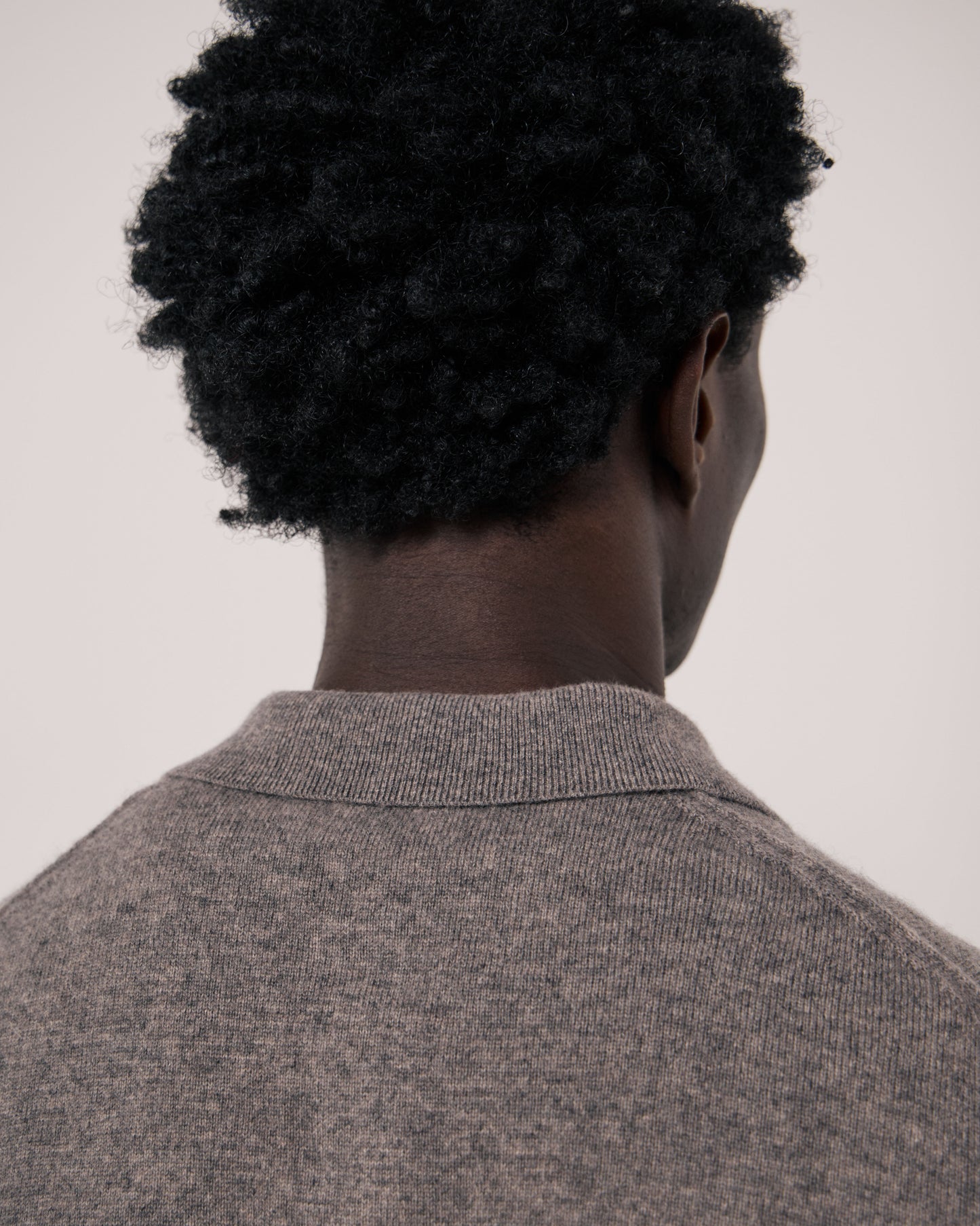 Pull Homme en Laine & Cachemire Marron Cashmere Polo