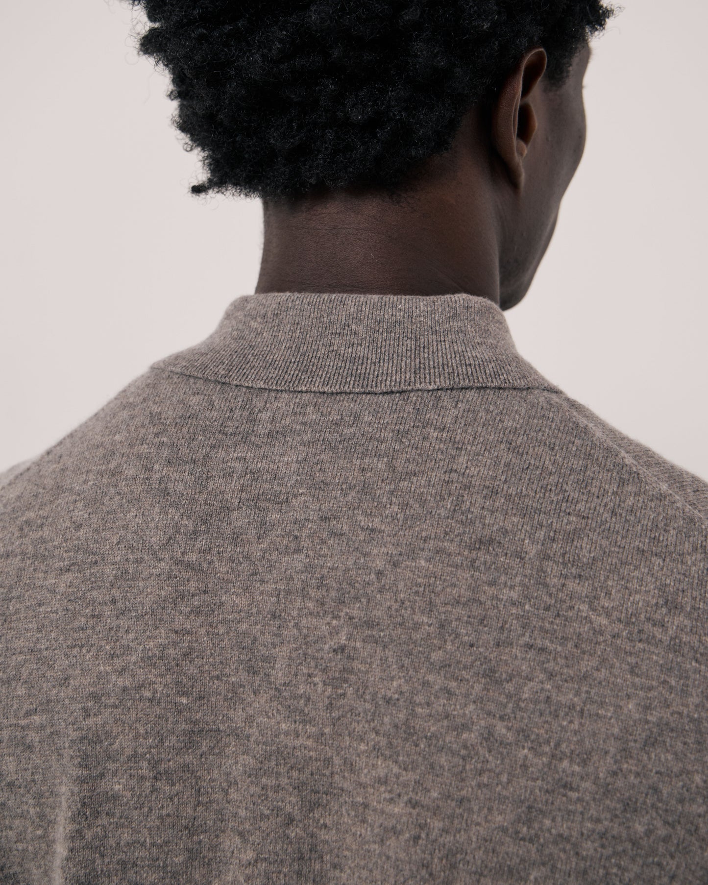 Pull Homme en Laine & Cachemire Marron Cashmere Polo