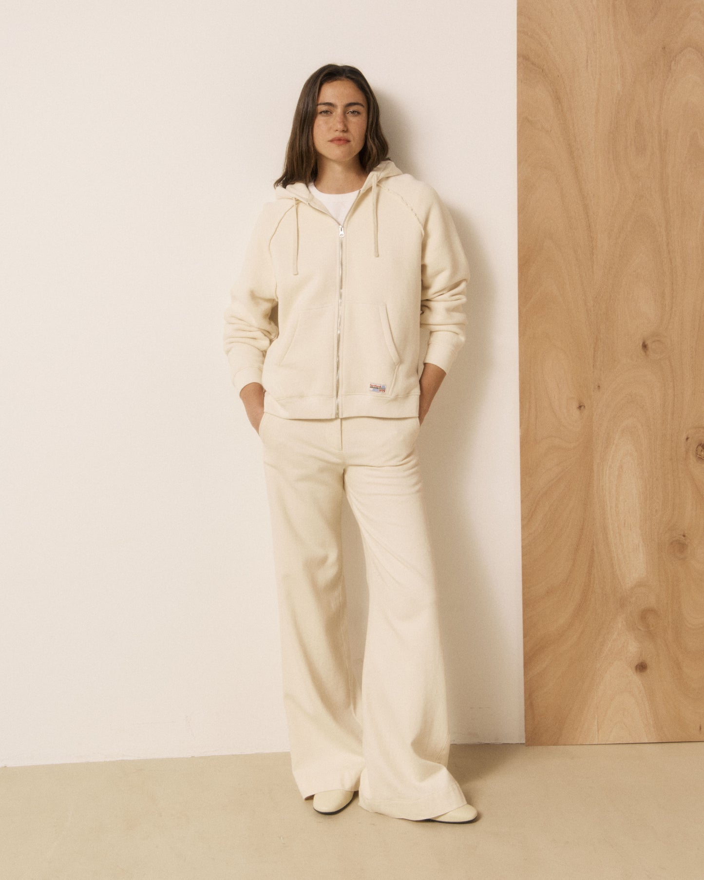 Sweatshirt Femme en Molleton Vanille Tawen