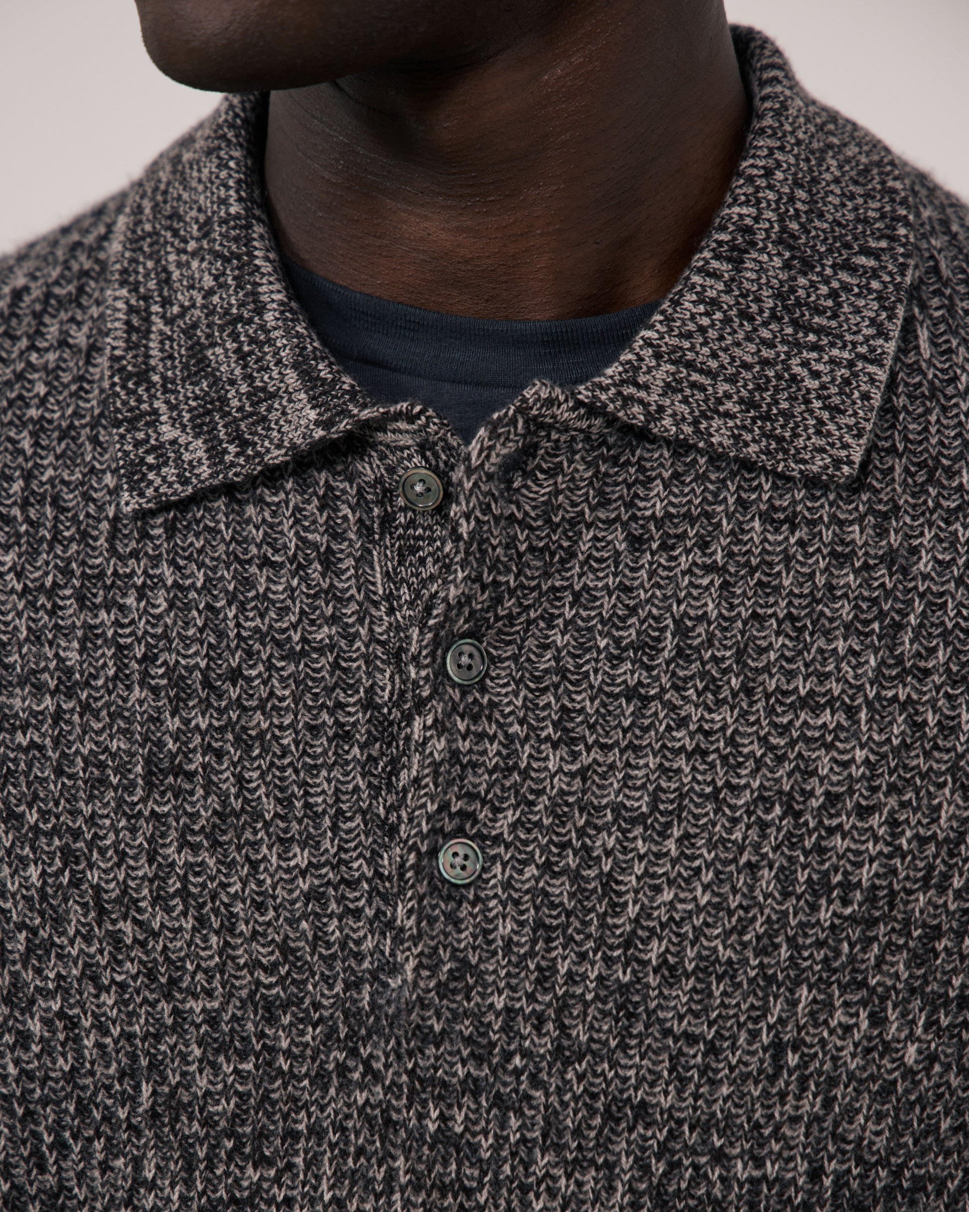 Pull Homme en Laine & Cachemire Marron Marl Polo