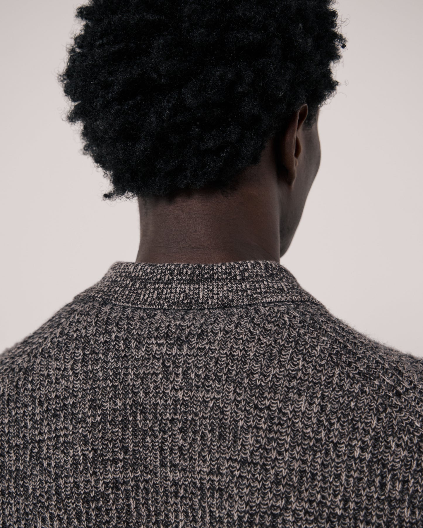 Pull Homme en Laine & Cachemire Marron Marl Polo