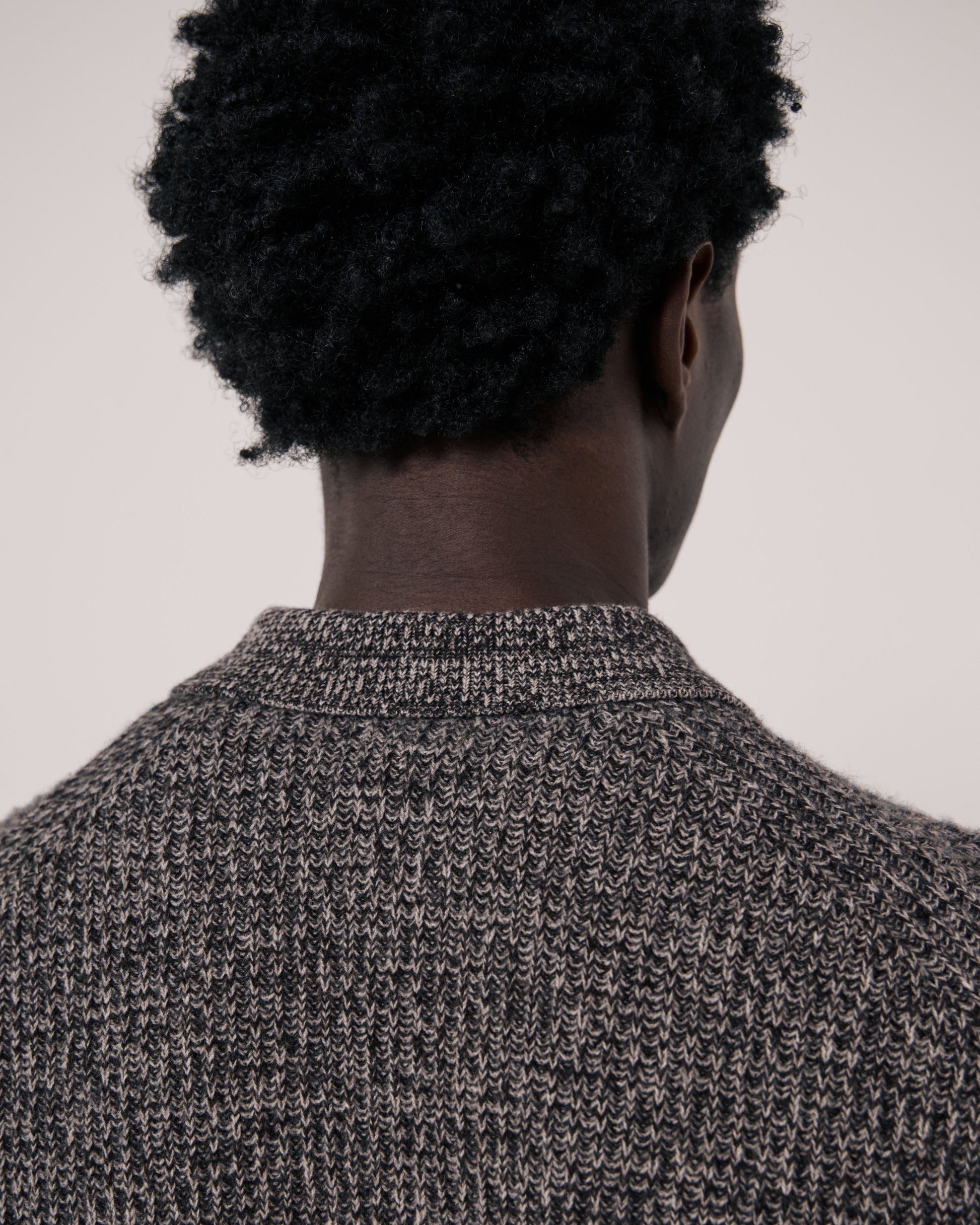 Pull Homme en Laine & Cachemire Marron Marl Polo