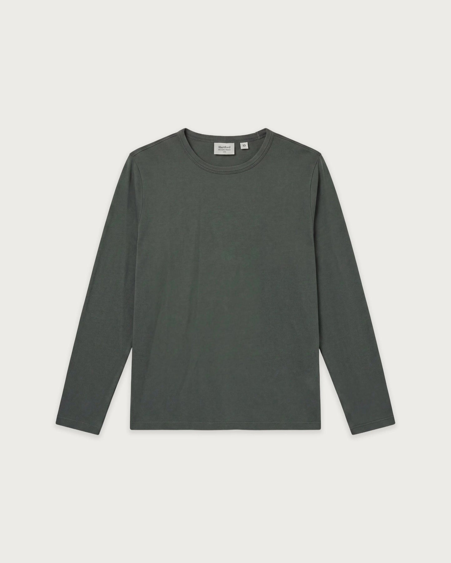 T-shirt Garçon en Jersey de Lyocell & Coton Vert de gris