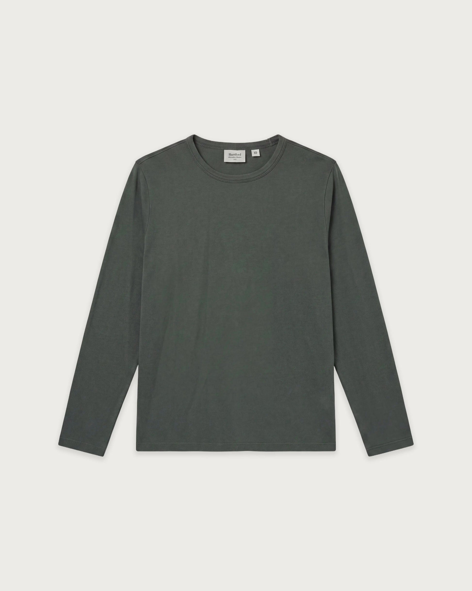 T-shirt Garçon en Jersey de Lyocell & Coton Vert de gris