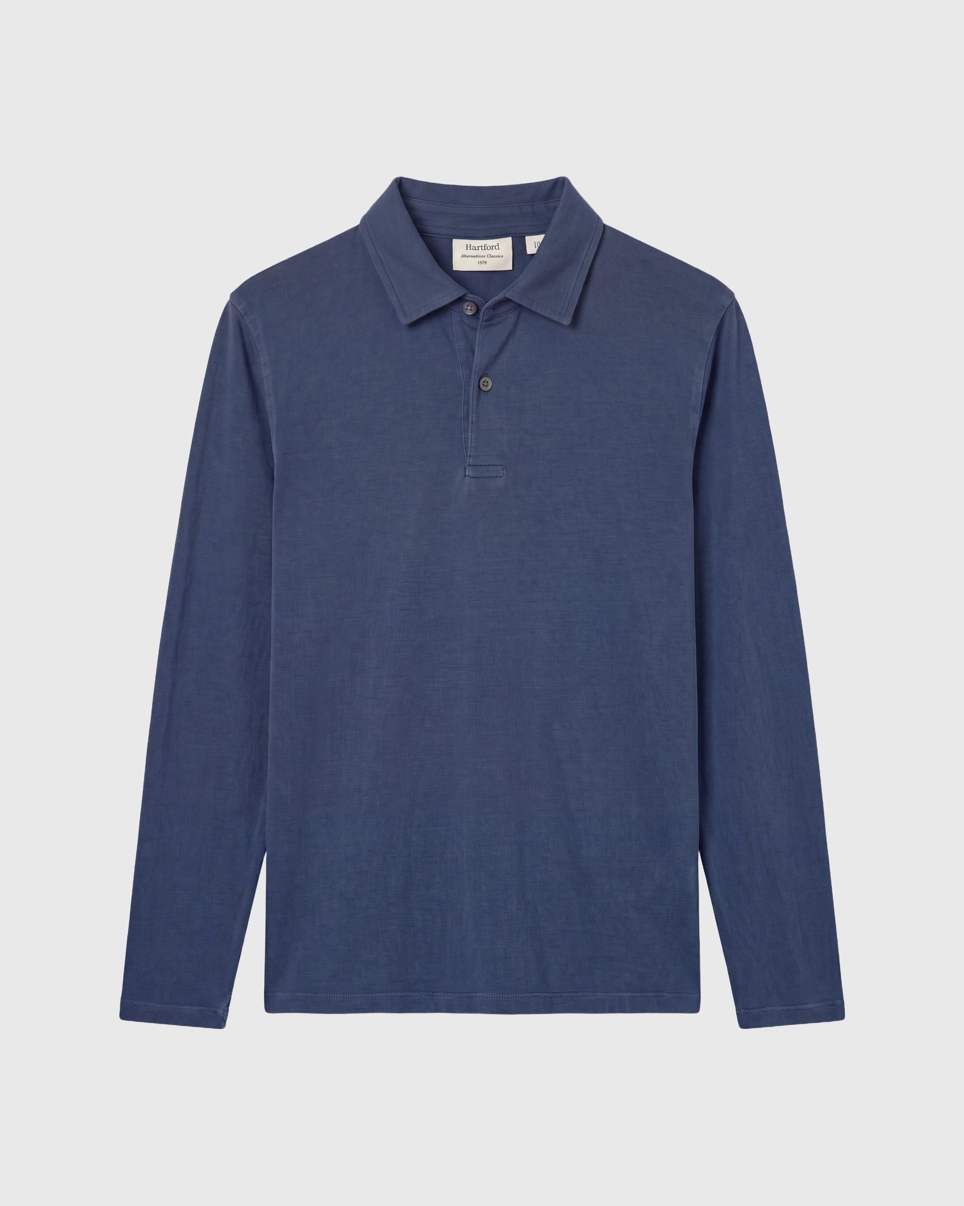 Polo Garçon en Jersey de Lyocell & Coton Bleu Cobalt