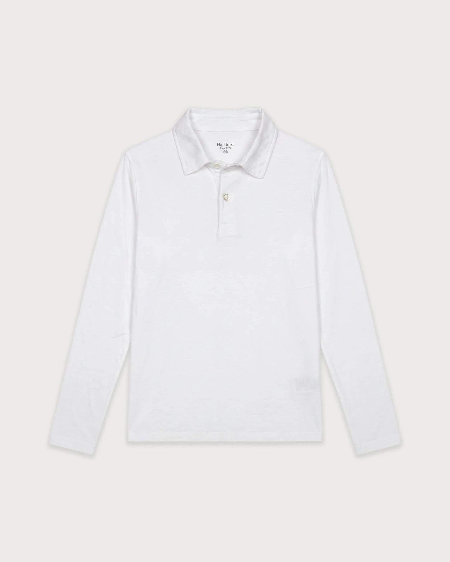 Polo Garçon en Coton Slub Blanc