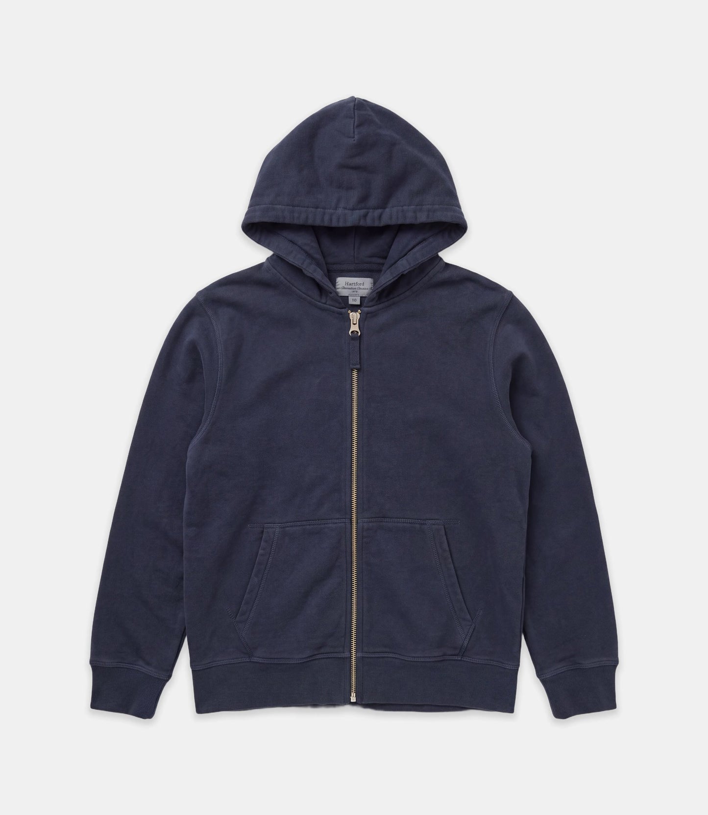 Sweatshirt Garçon en Molleton Léger Bleu Nuit Zipper