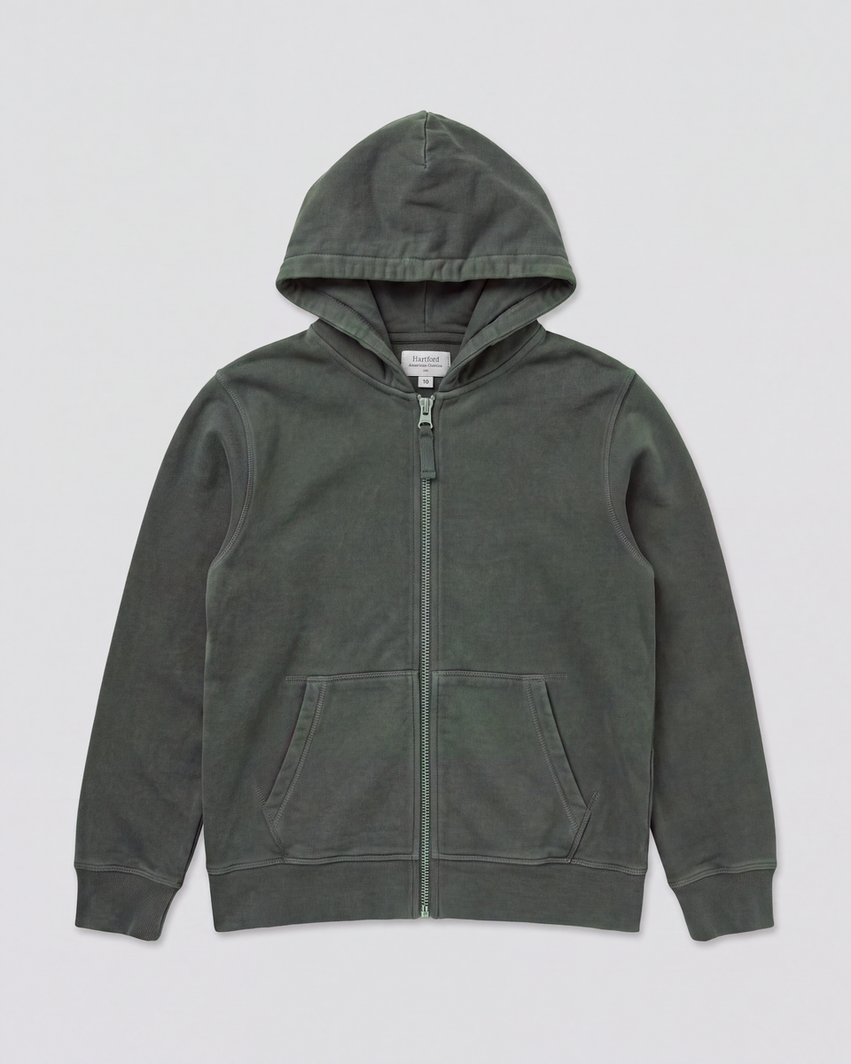 Zipper Boys' Grey Fleece Sweatshirt - Image principale