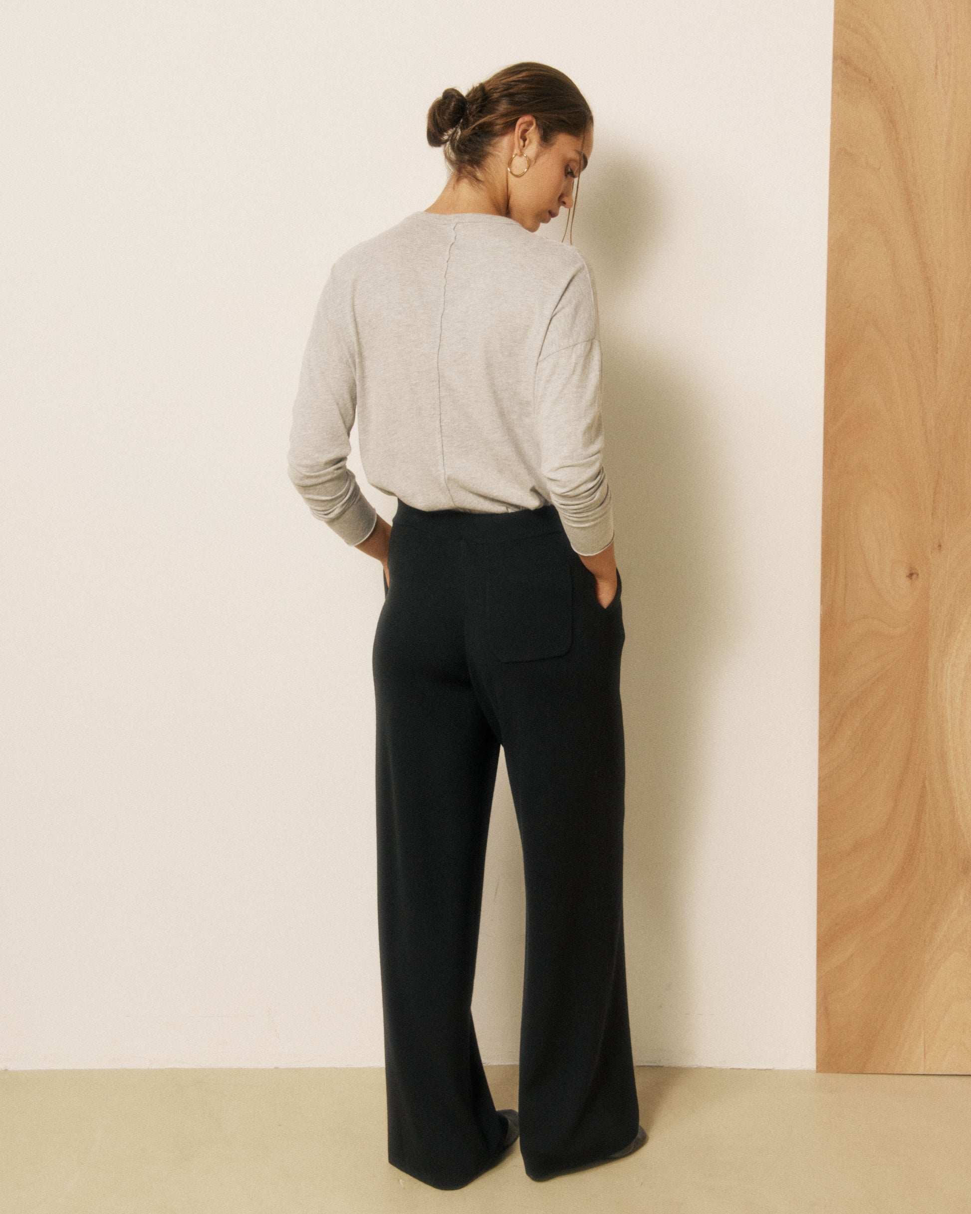 T-shirt Femme en Coton & Modal Gris Tamour