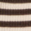 Damen-T-Shirt aus gestreifter Ripp-Baumwolle in Ecru & Schokolade Taurua