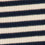 Damen-T-Shirt aus gestreifter Ripp-Baumwolle in Ecru & Marineblau Taurua