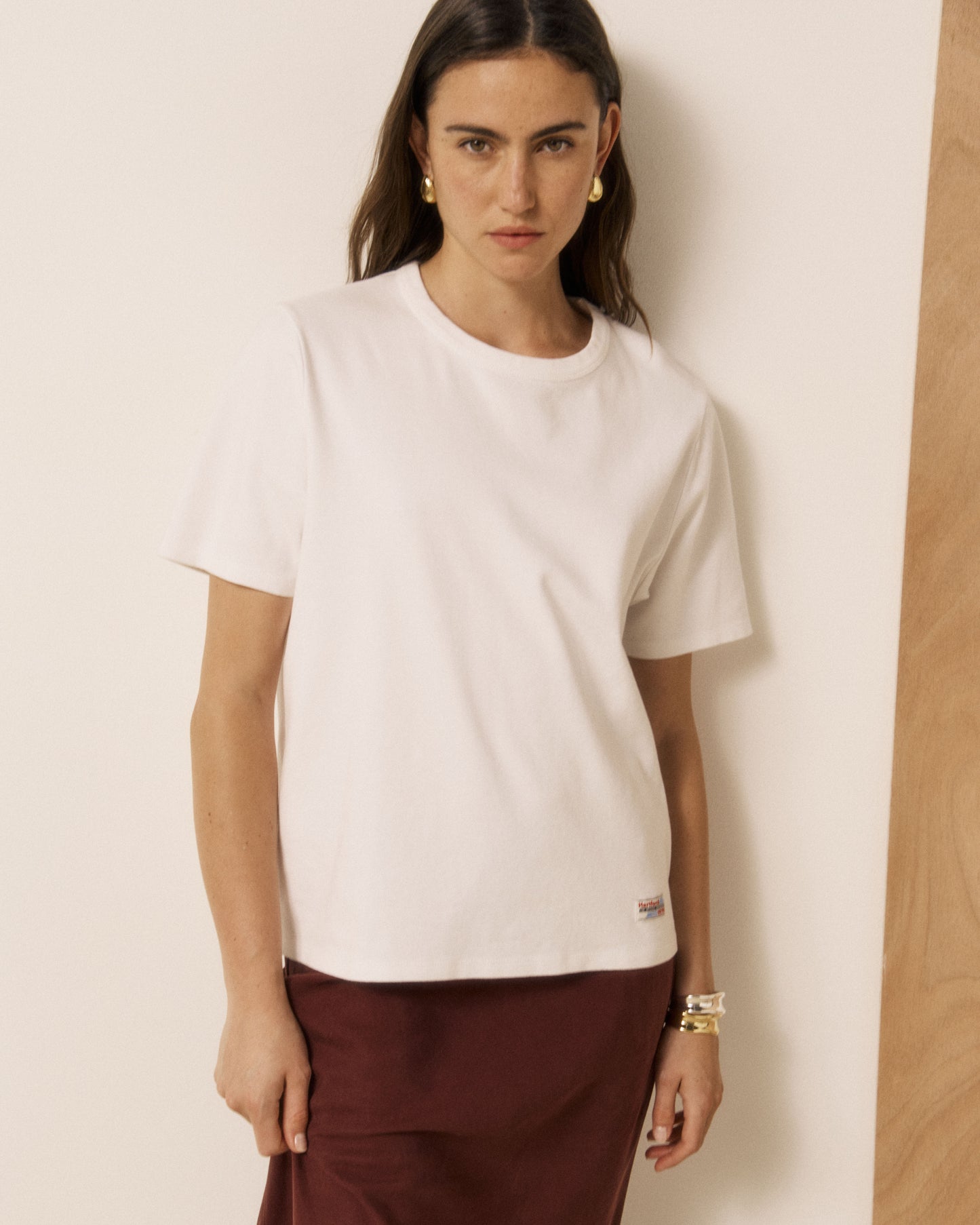 T-shirt Femme en Coton Blanc Testy
