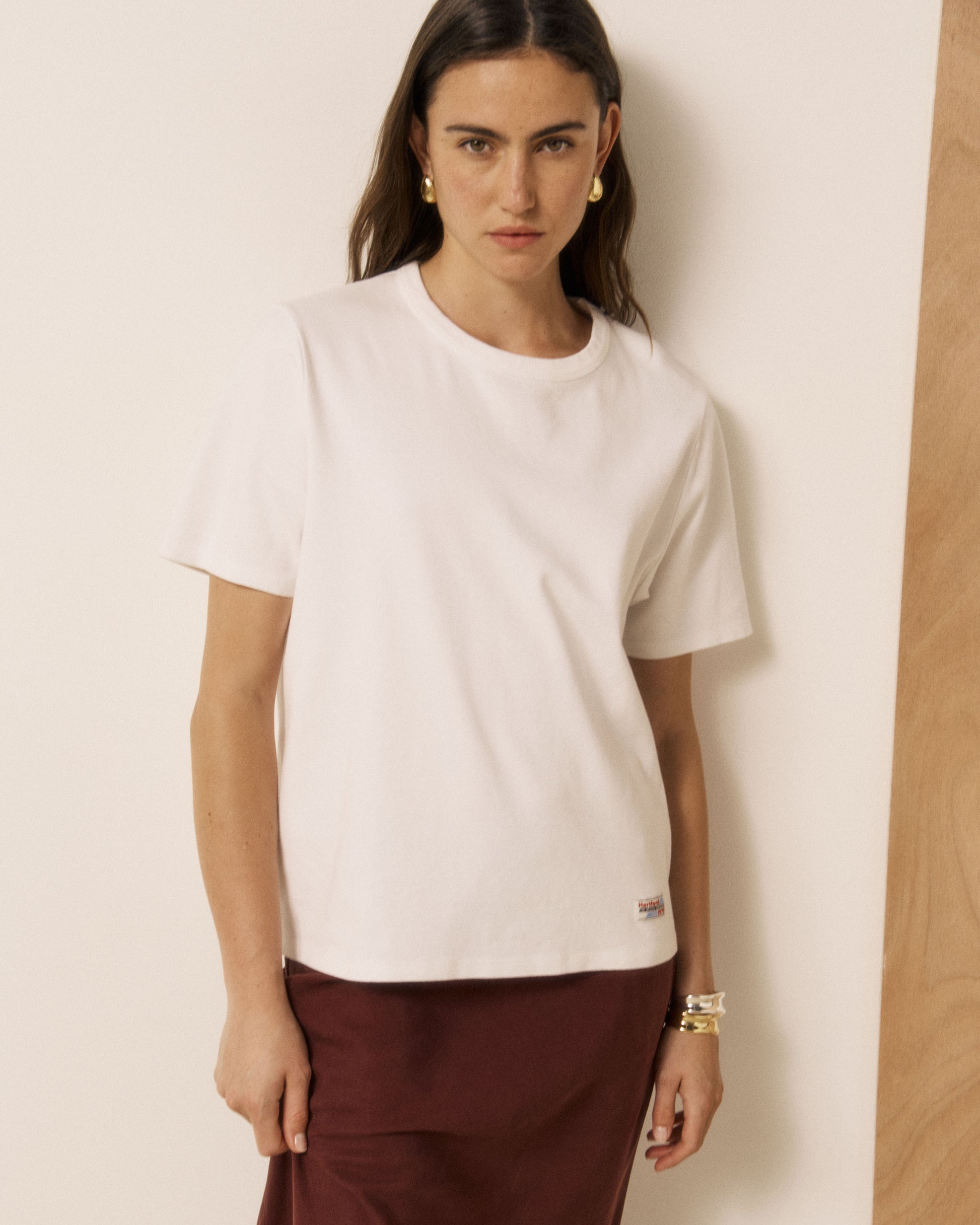 T-shirt Femme en Coton Blanc Testy