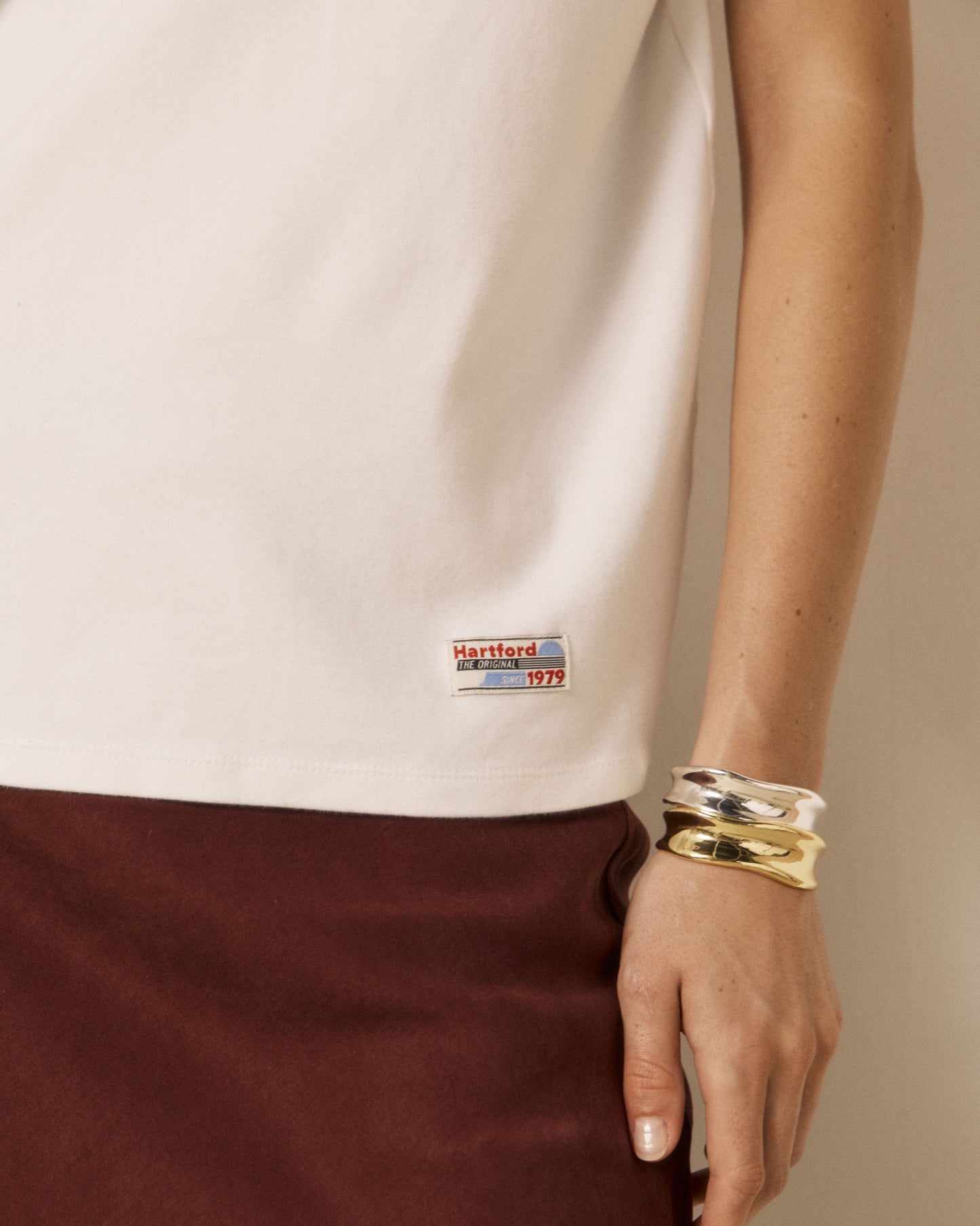 T-shirt Femme en Coton Blanc Testy