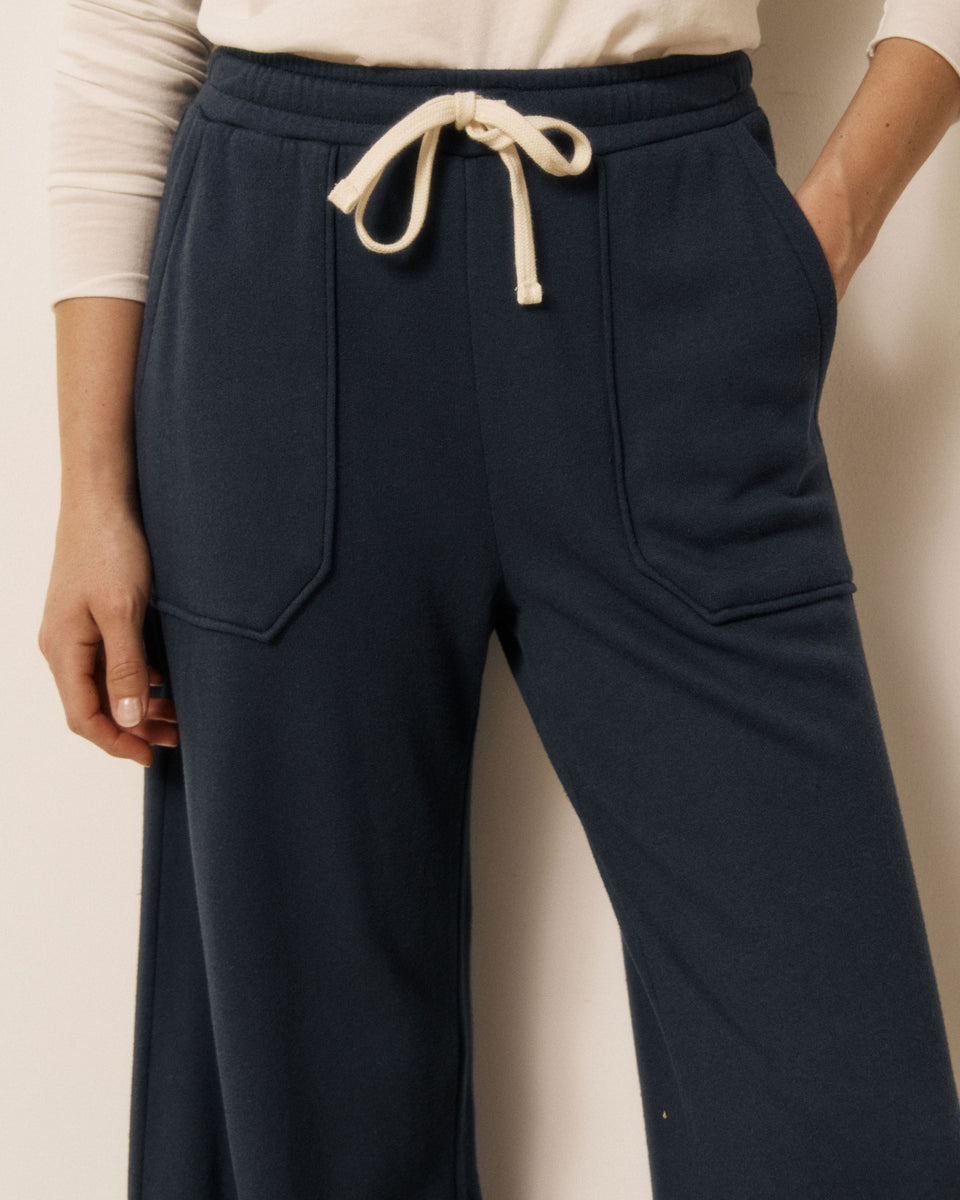 Damenhose aus mitternachtsblauem Sweat Tihoa - Image 2